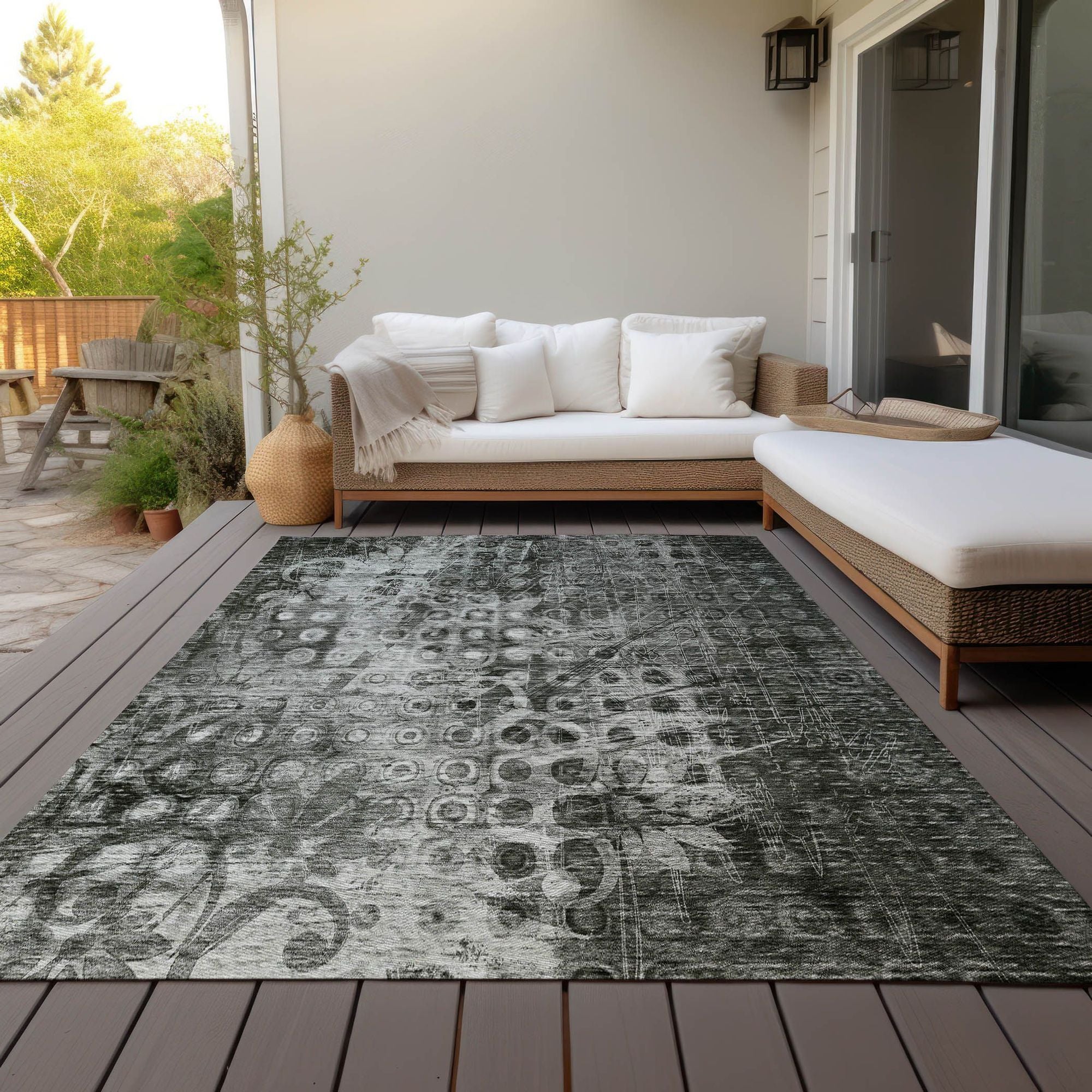 Machine Made ACN577 Charcoal Gray Rugs #color_charcoal gray