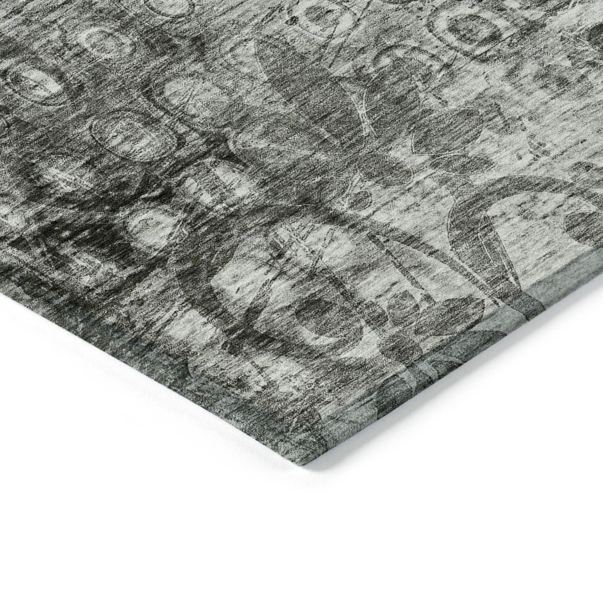 Machine Made ACN577 Charcoal Gray Rugs #color_charcoal gray