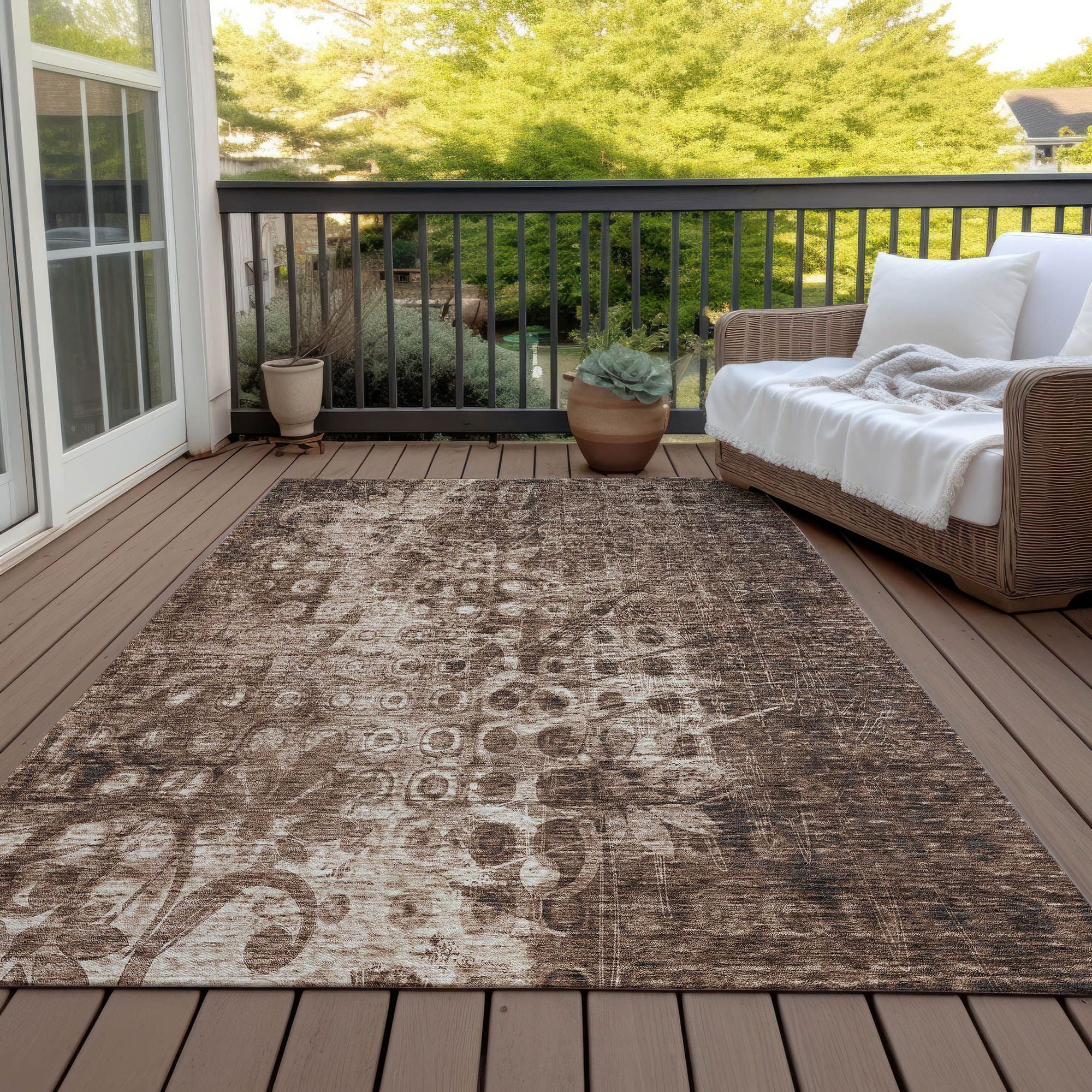 Machine Made ACN577 Chocolate Brown Rugs #color_chocolate brown