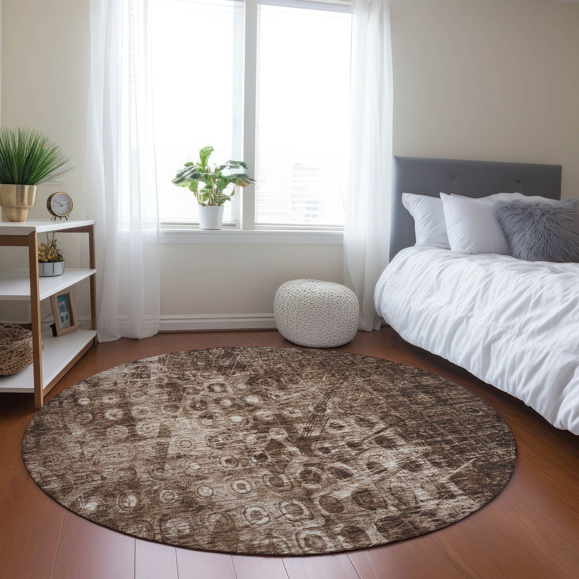 Machine Made ACN577 Chocolate Brown Rugs #color_chocolate brown