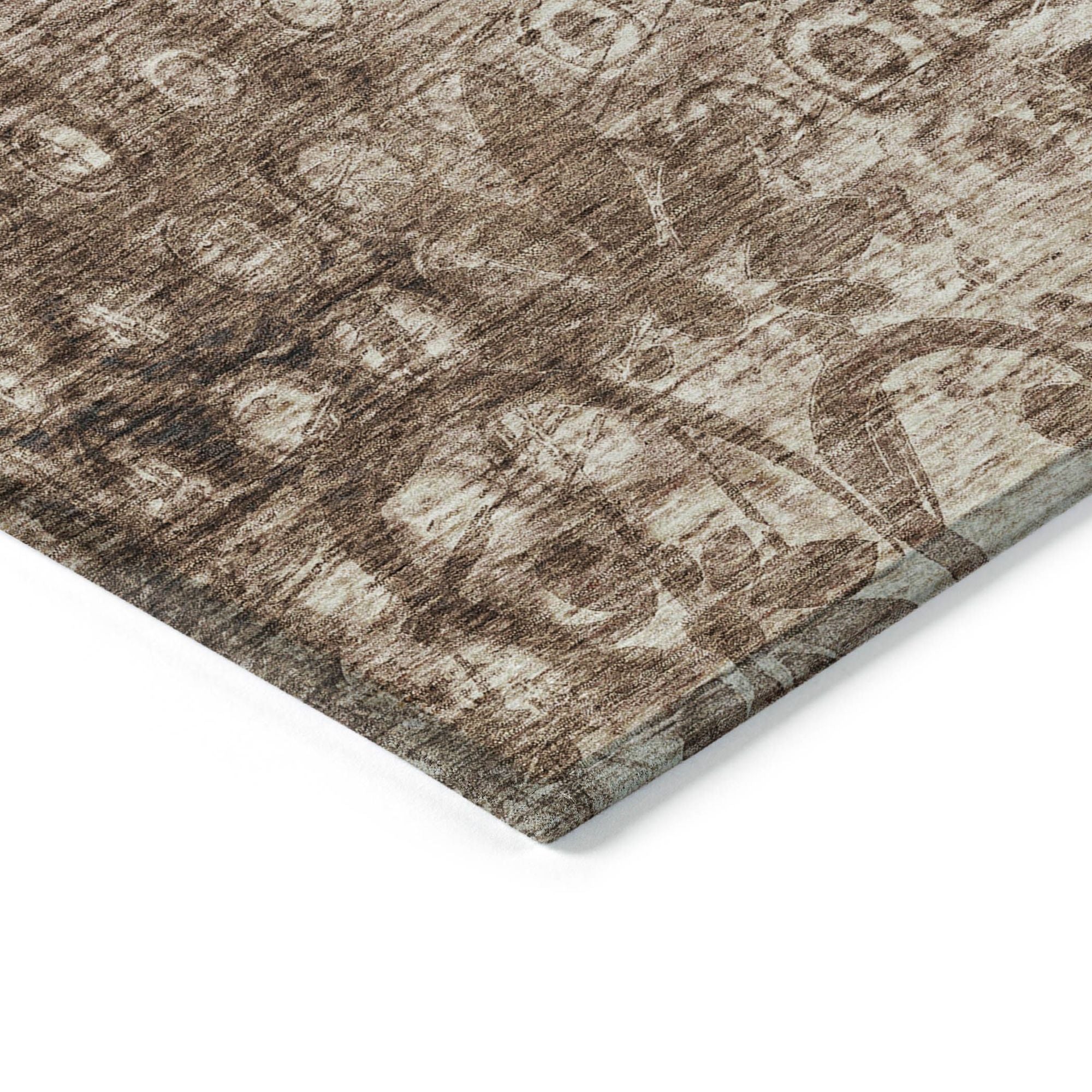 Machine Made ACN577 Chocolate Brown Rugs #color_chocolate brown