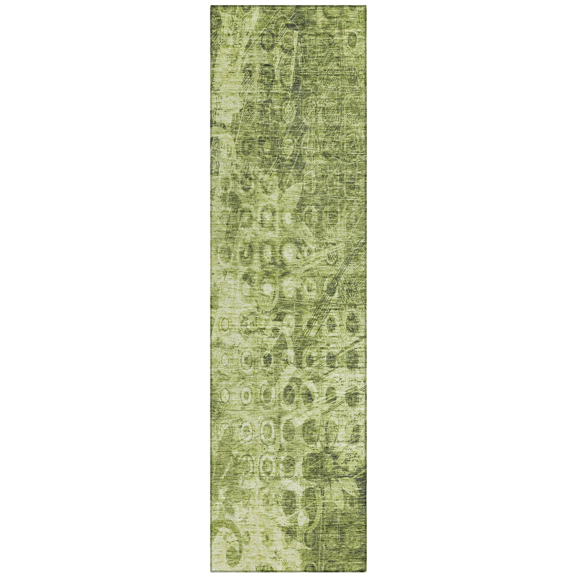 Machine Made ACN577 Olive Green Rugs #color_olive green