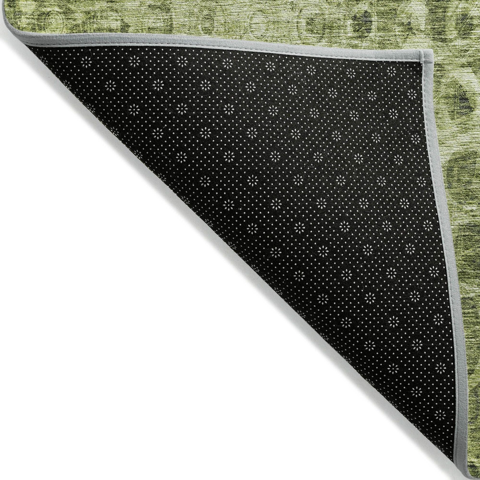 Machine Made ACN577 Olive Green Rugs #color_olive green