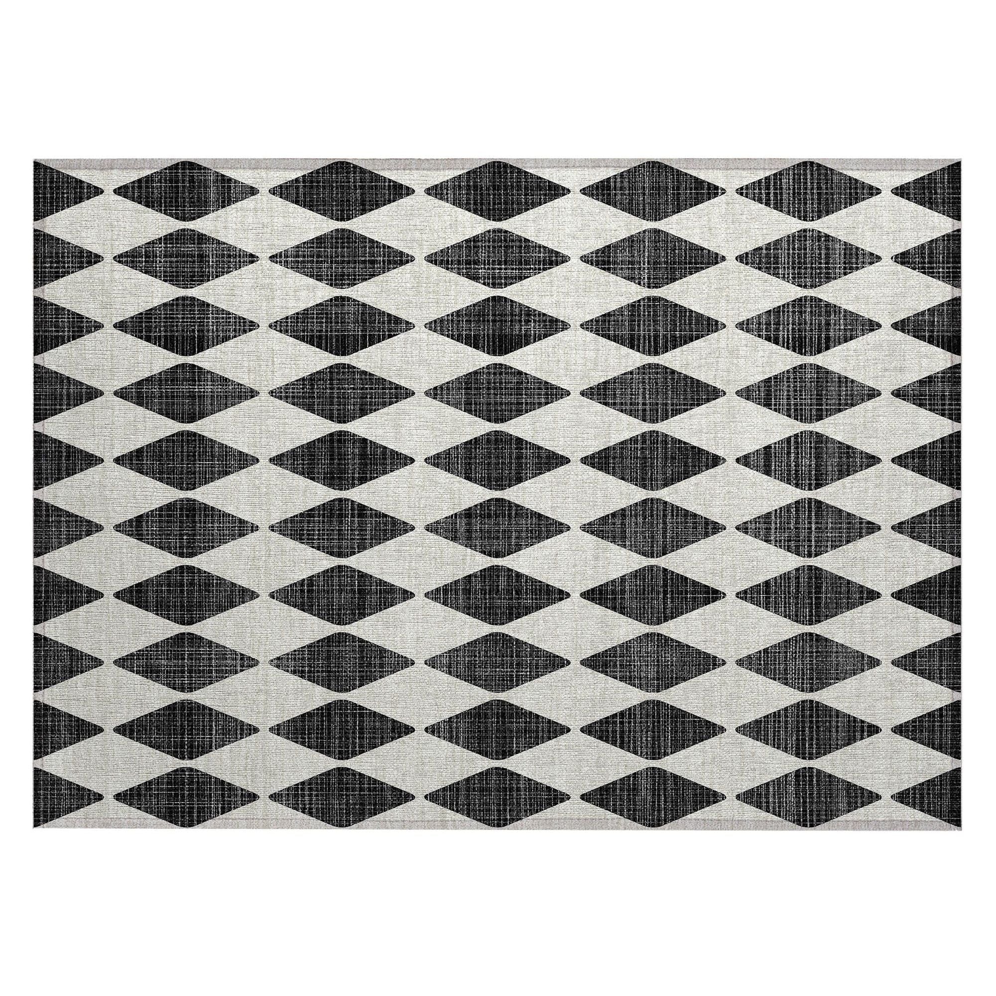 Machine Made ACN578 Black  Rugs #color_black 