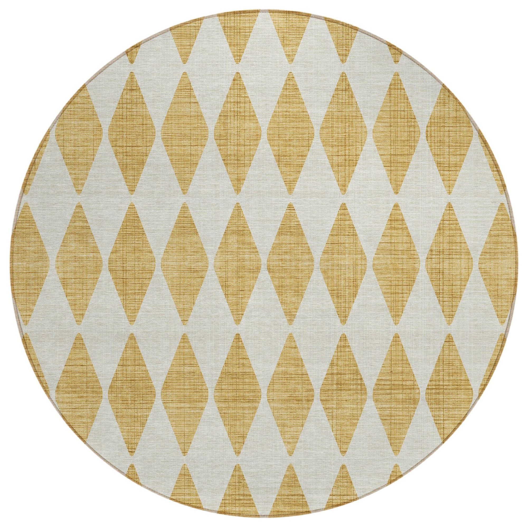 Machine Made ACN578 Gold  Rugs #color_gold 