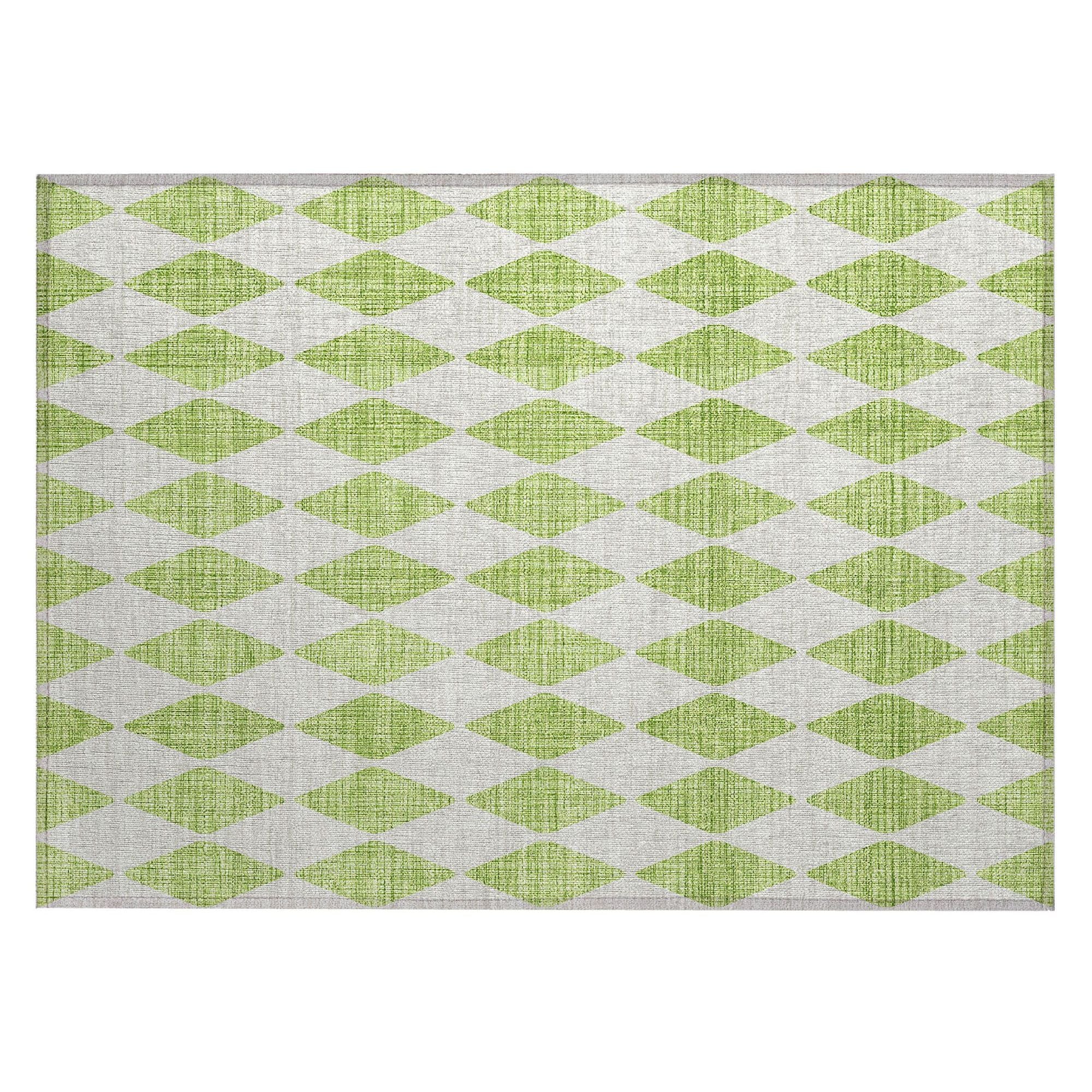 Machine Made ACN578 Lime Green Rugs #color_lime green