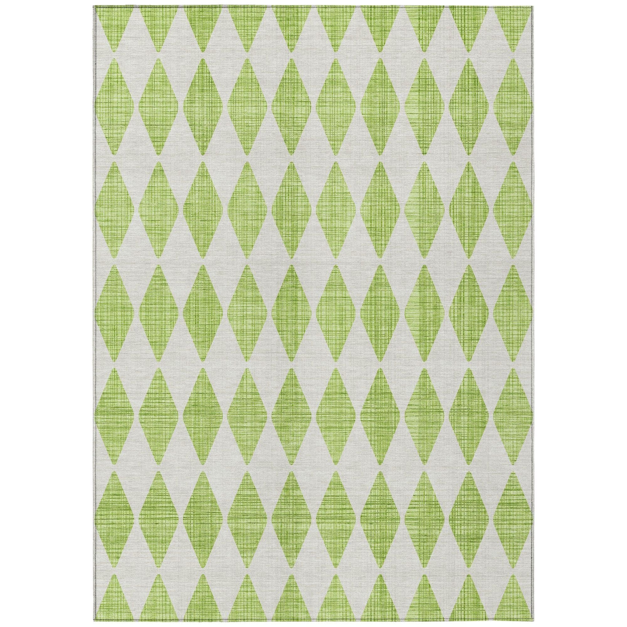 Machine Made ACN578 Lime Green Rugs #color_lime green