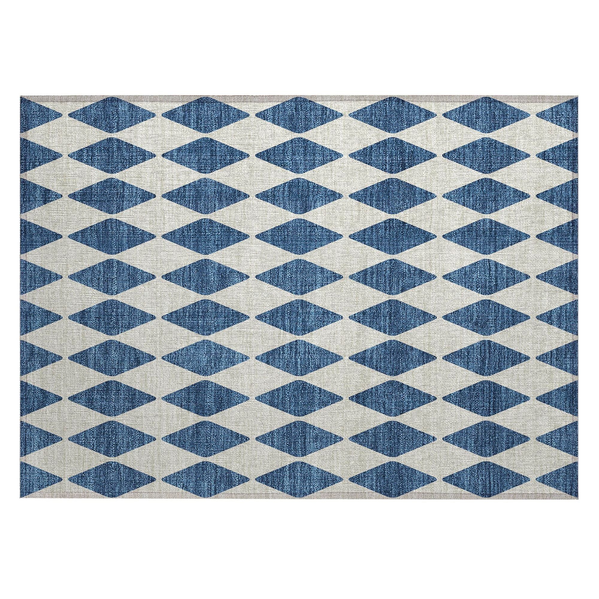 Machine Made ACN578 Navy Blue Rugs #color_navy blue