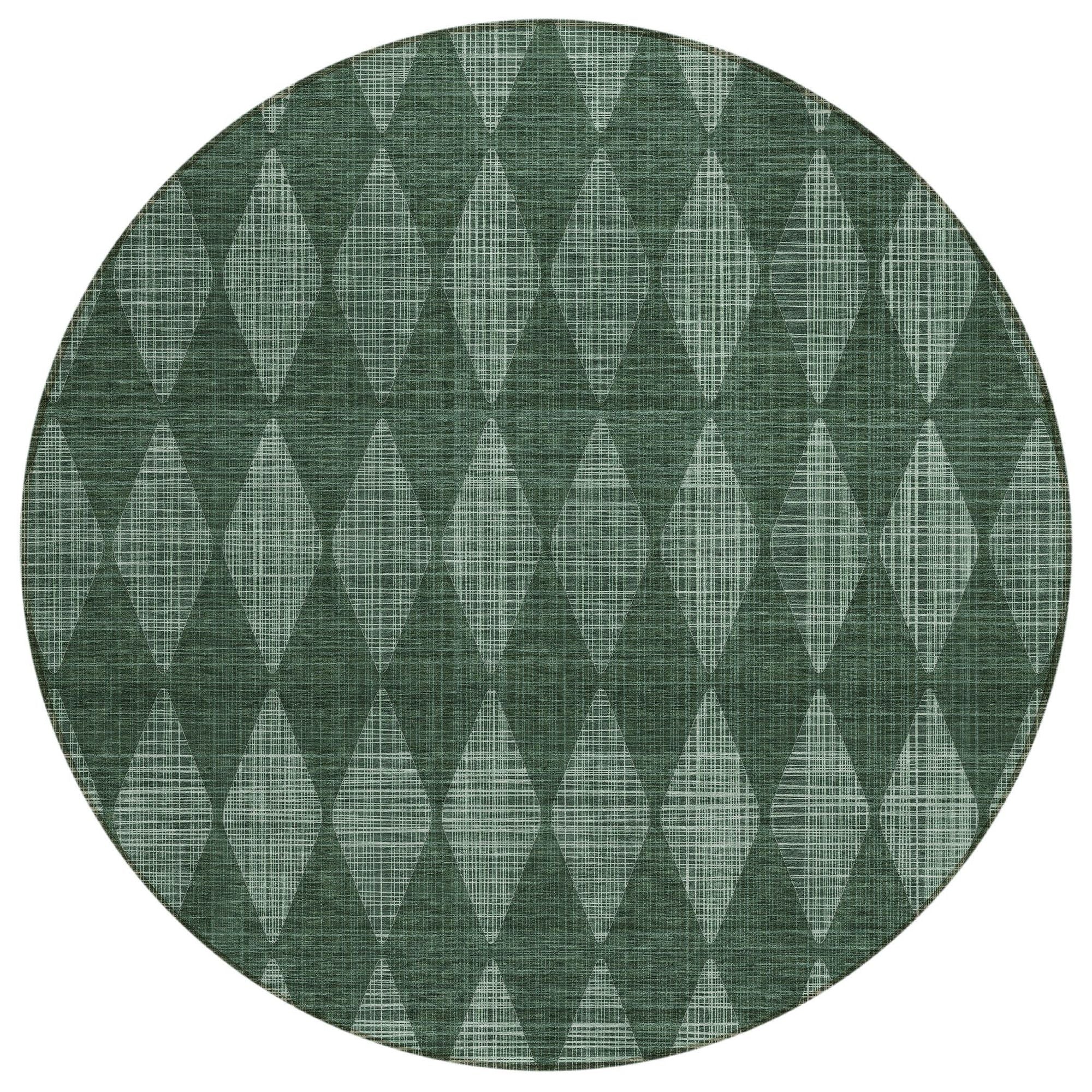 Machine Made ACN578 Olive Green Rugs #color_olive green