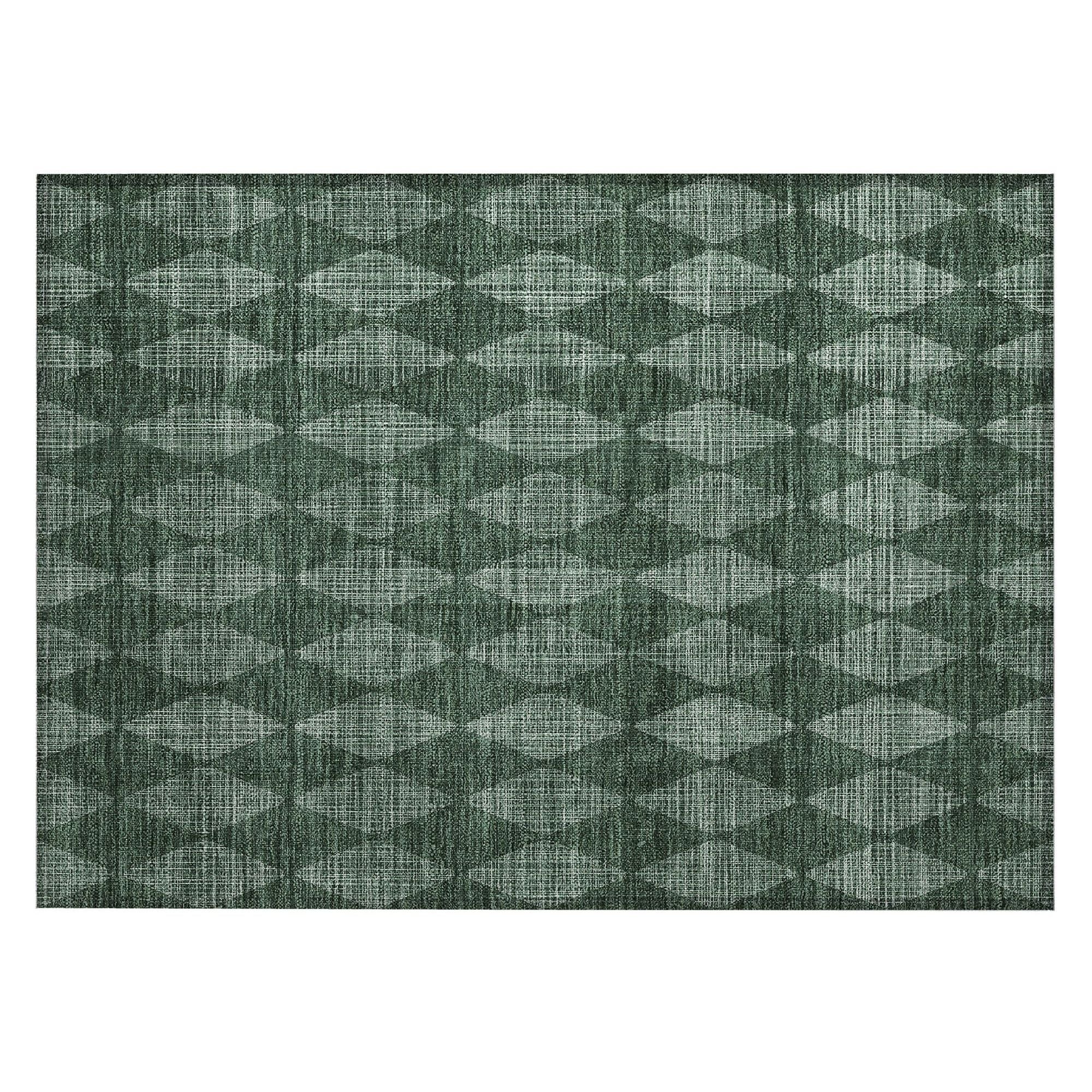 Machine Made ACN578 Olive Green Rugs #color_olive green