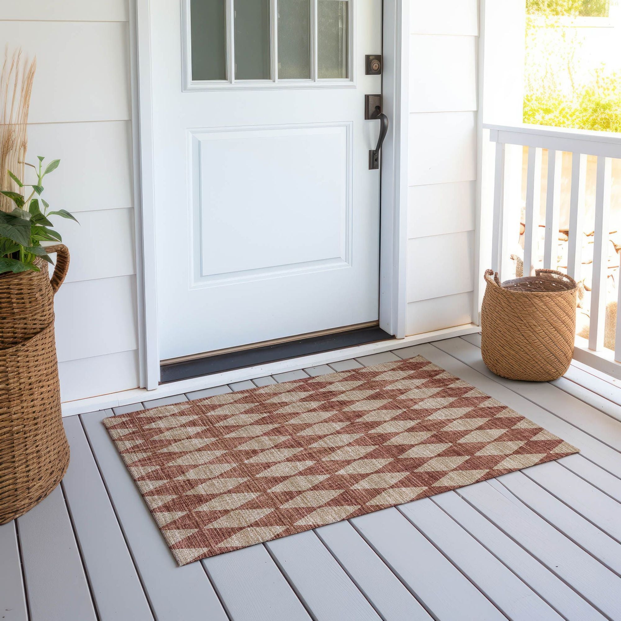 Machine Made ACN578 Paprika Orange Rugs #color_paprika orange