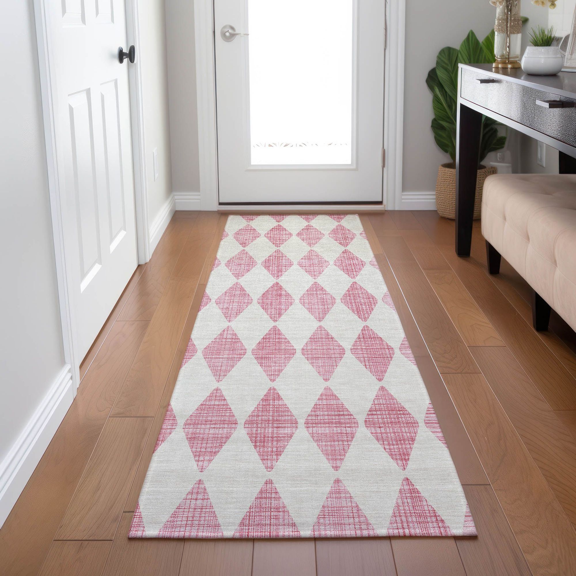 Machine Made ACN578 Pink  Rugs #color_pink 