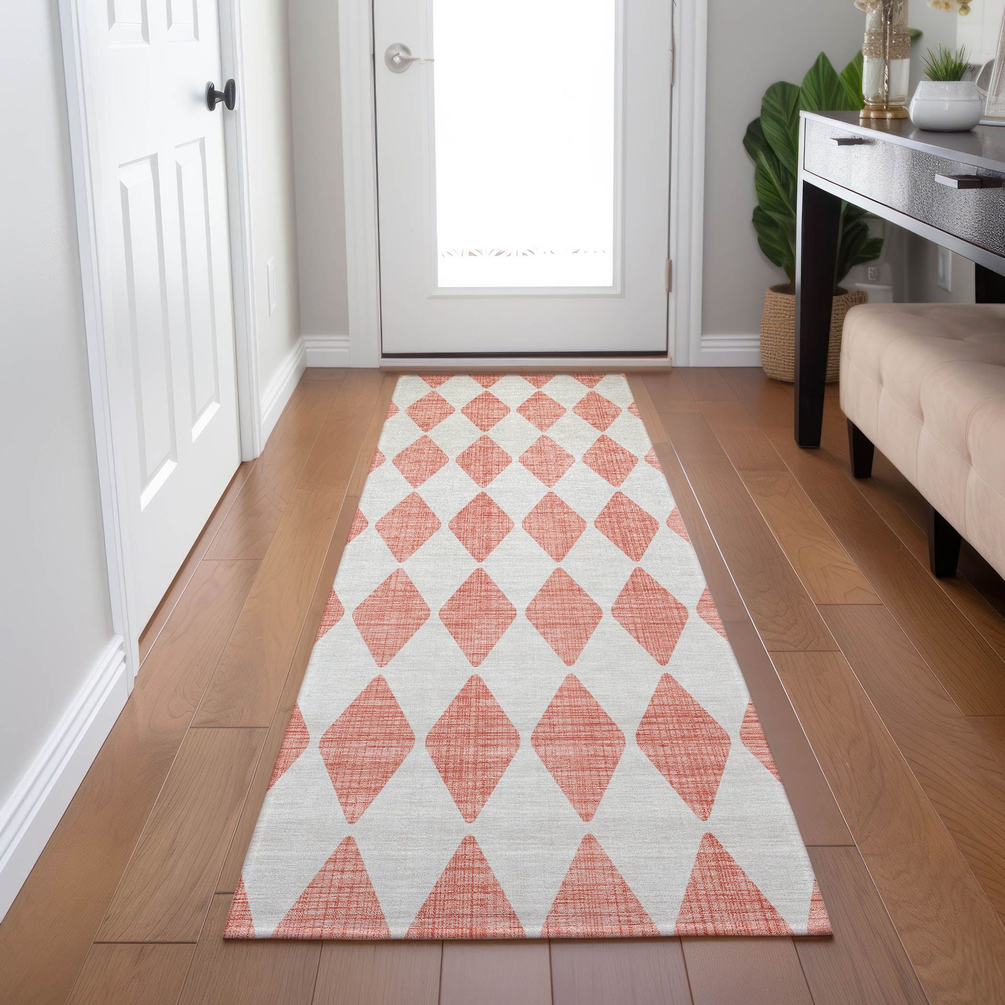 Machine Made ACN578 Salmon Orange Rugs #color_salmon orange