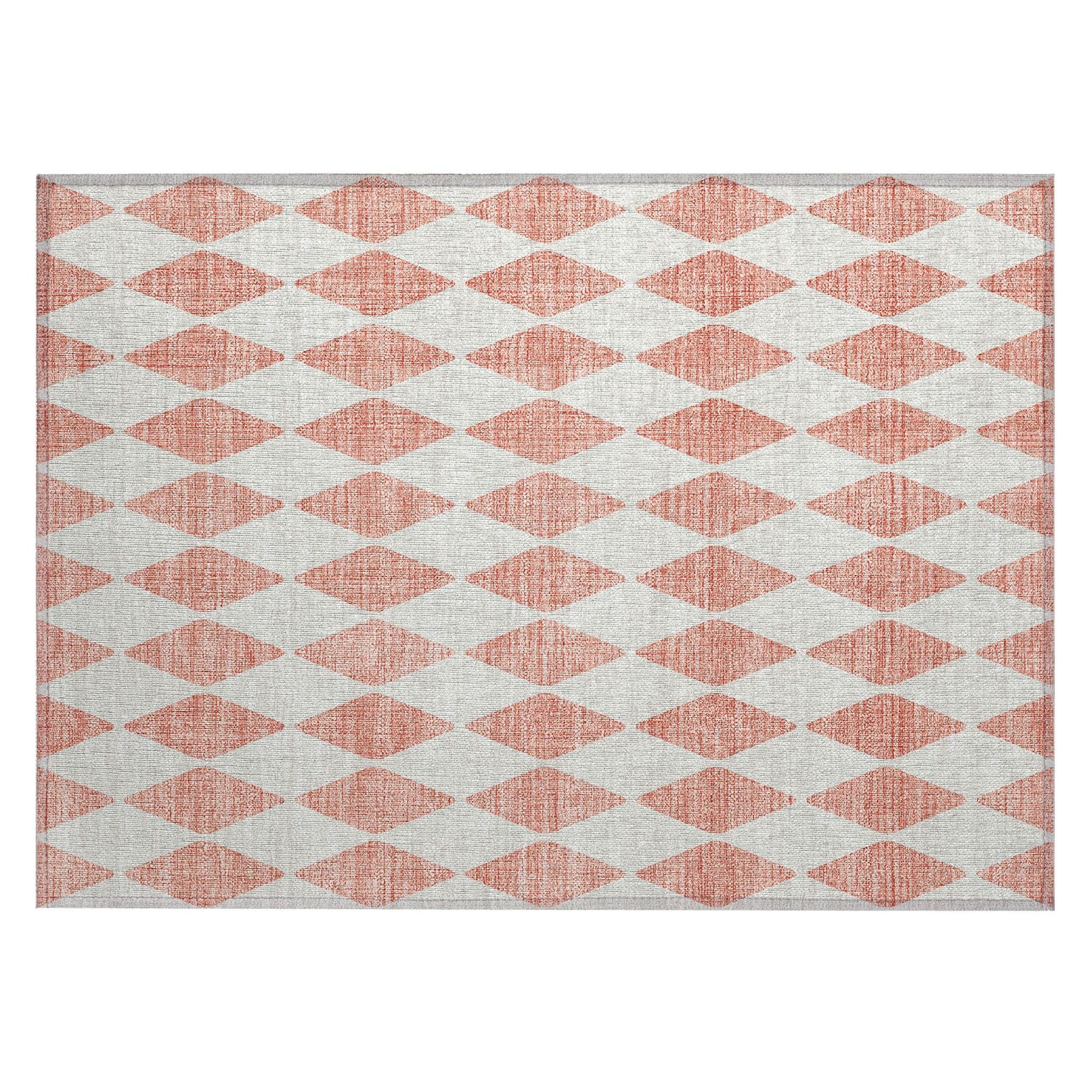 Machine Made ACN578 Salmon Orange Rugs #color_salmon orange