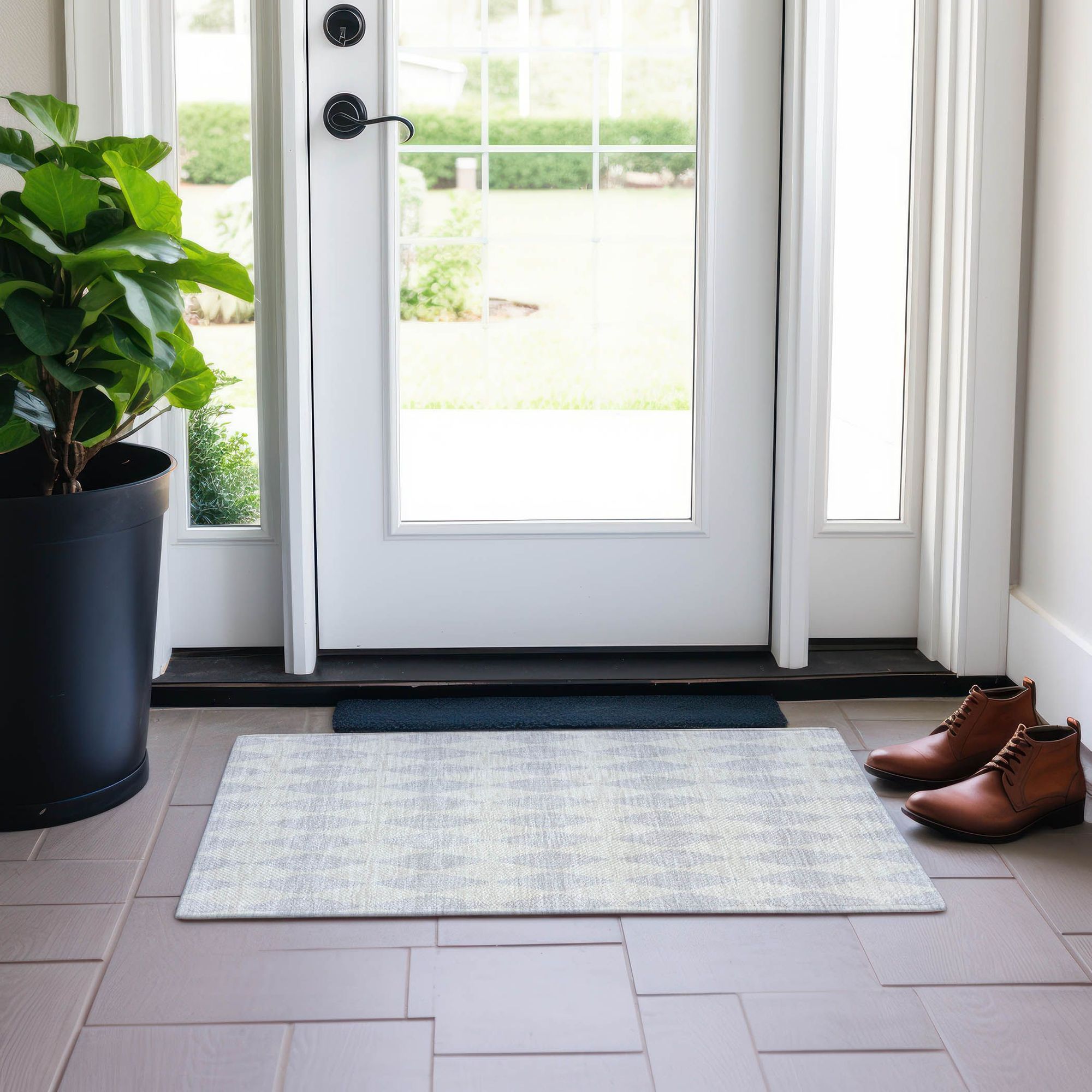 Machine Made ACN578 Silver Gray Rugs #color_silver gray