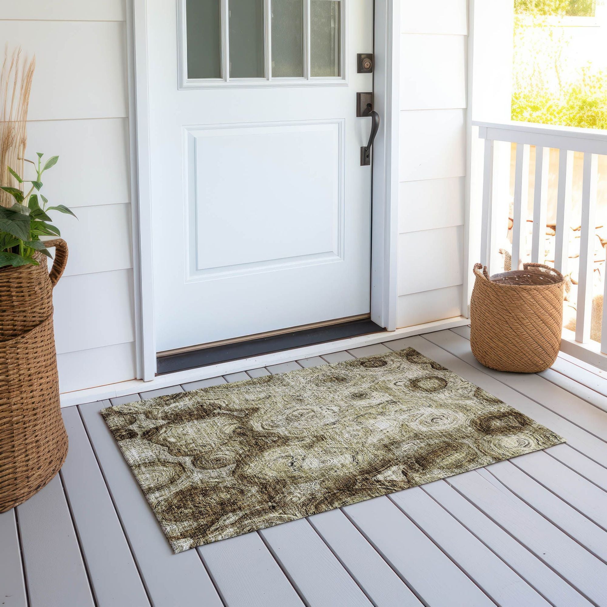 Machine Made ACN579 Beige Brown Rugs #color_beige brown