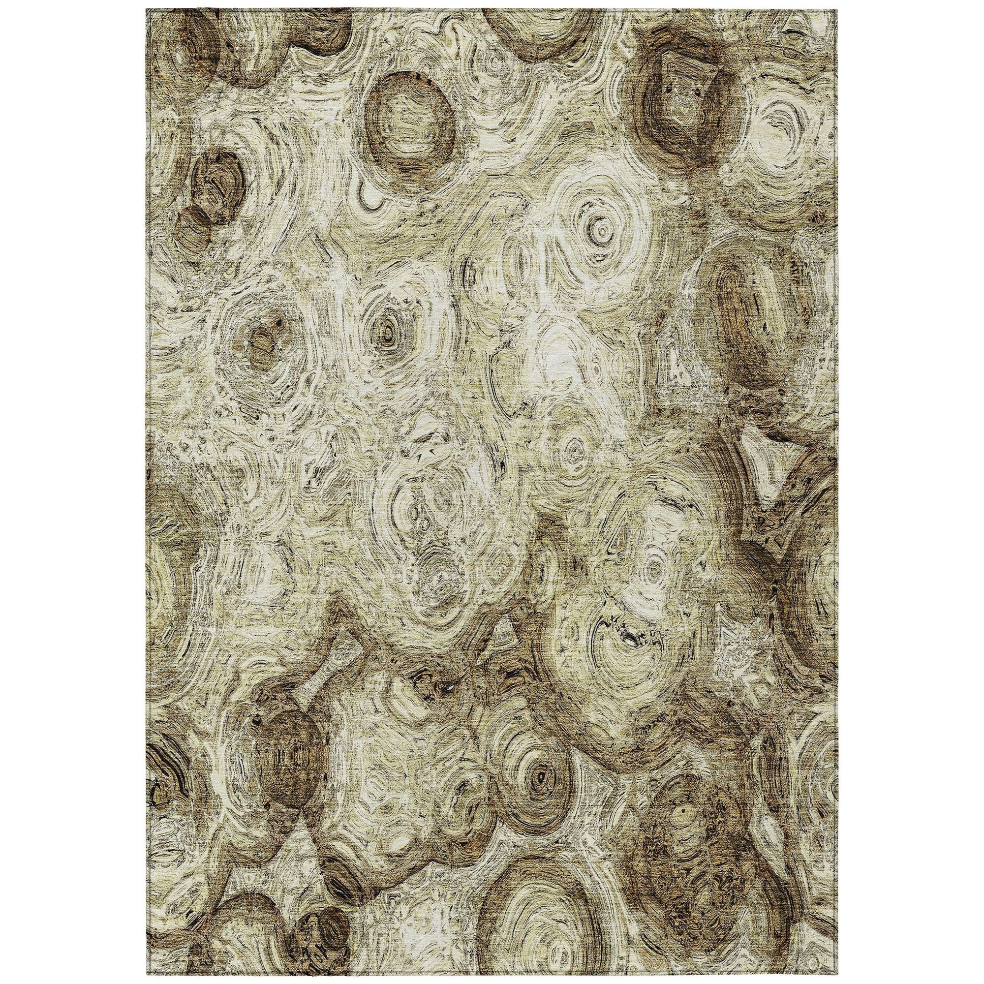 Machine Made ACN579 Beige Brown Rugs #color_beige brown