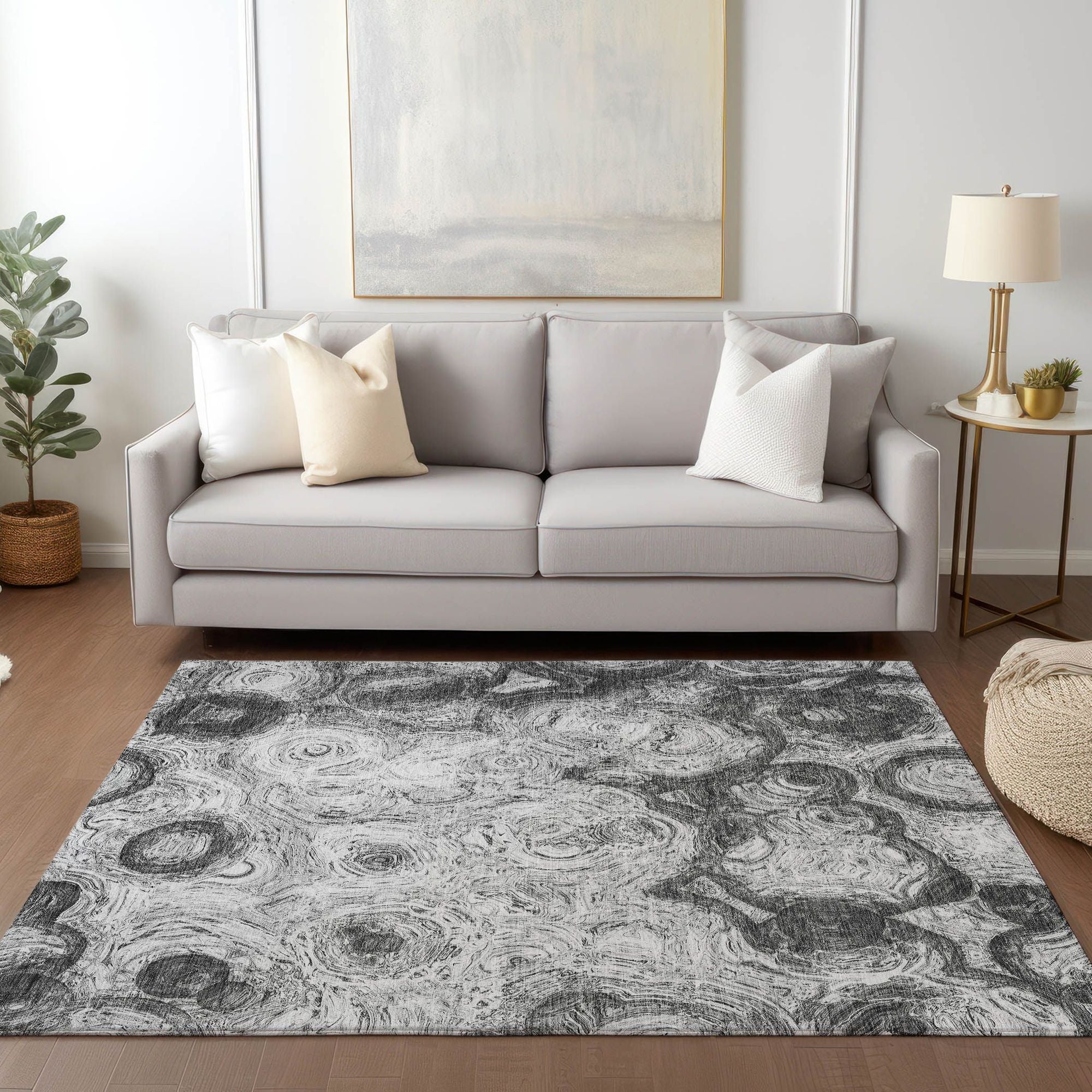 Machine Made ACN579 Gray  Rugs #color_gray 