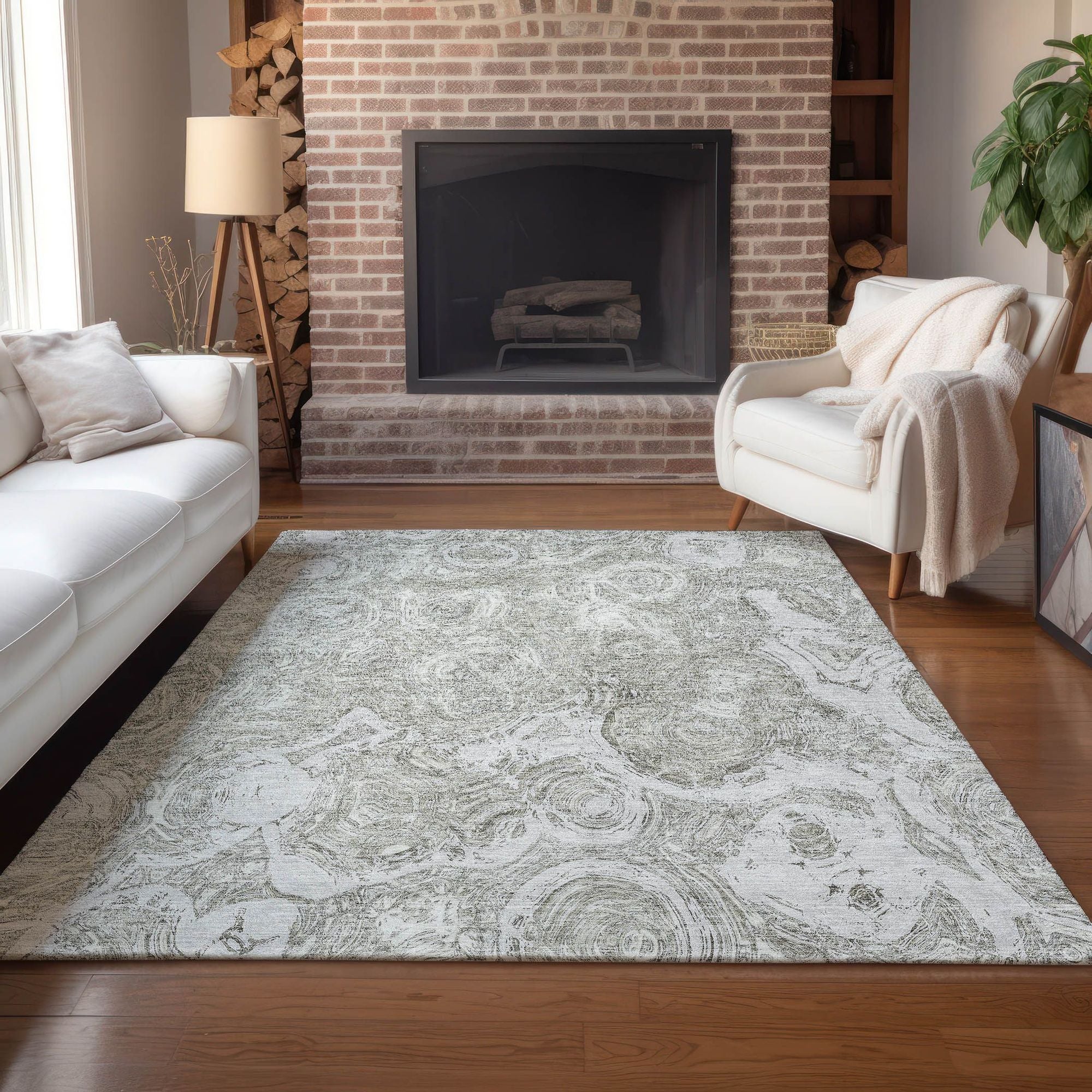 Machine Made ACN579 Ivory  Rugs #color_ivory 