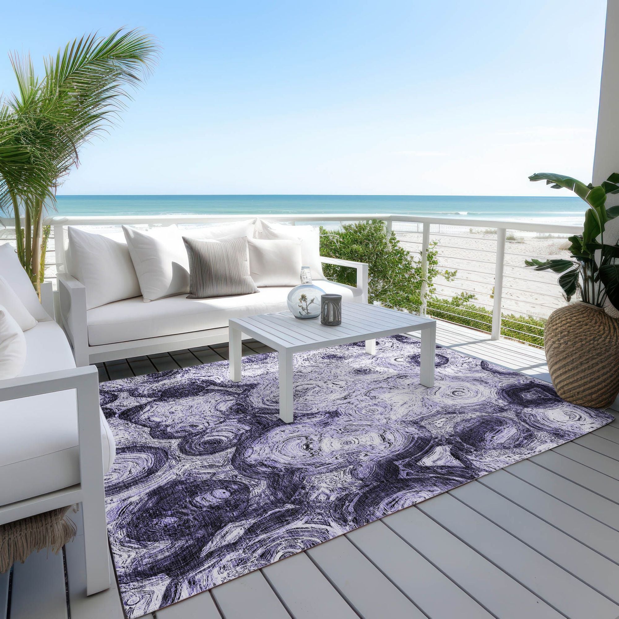 Machine Made ACN579 Purple  Rugs #color_purple 