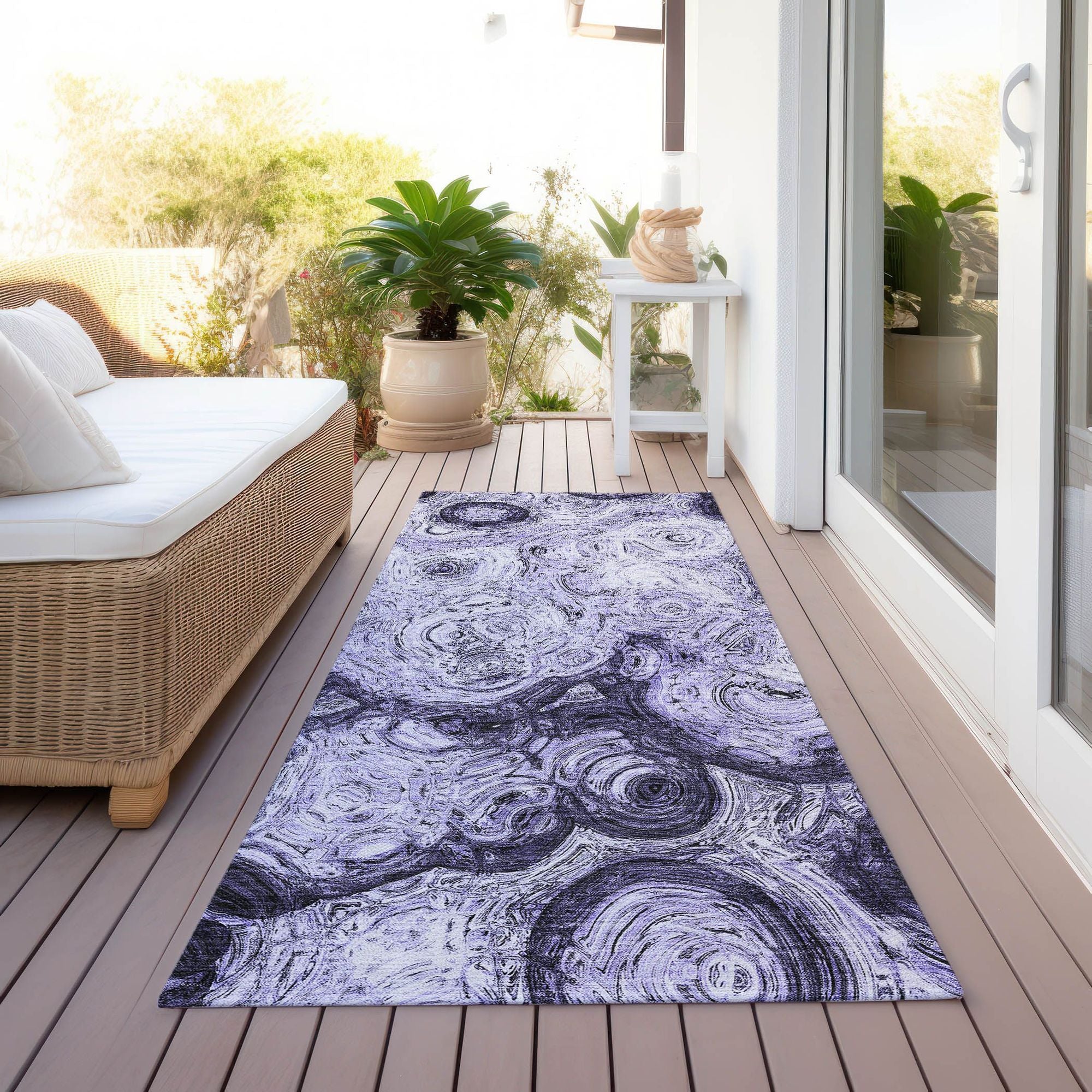 Machine Made ACN579 Purple  Rugs #color_purple 