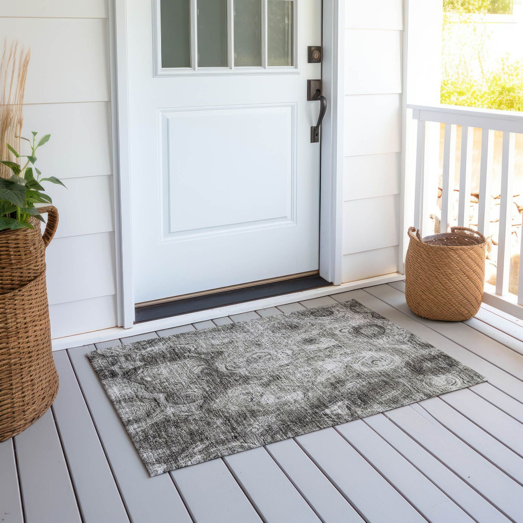 Machine Made ACN579 Silver Gray Rugs #color_silver gray