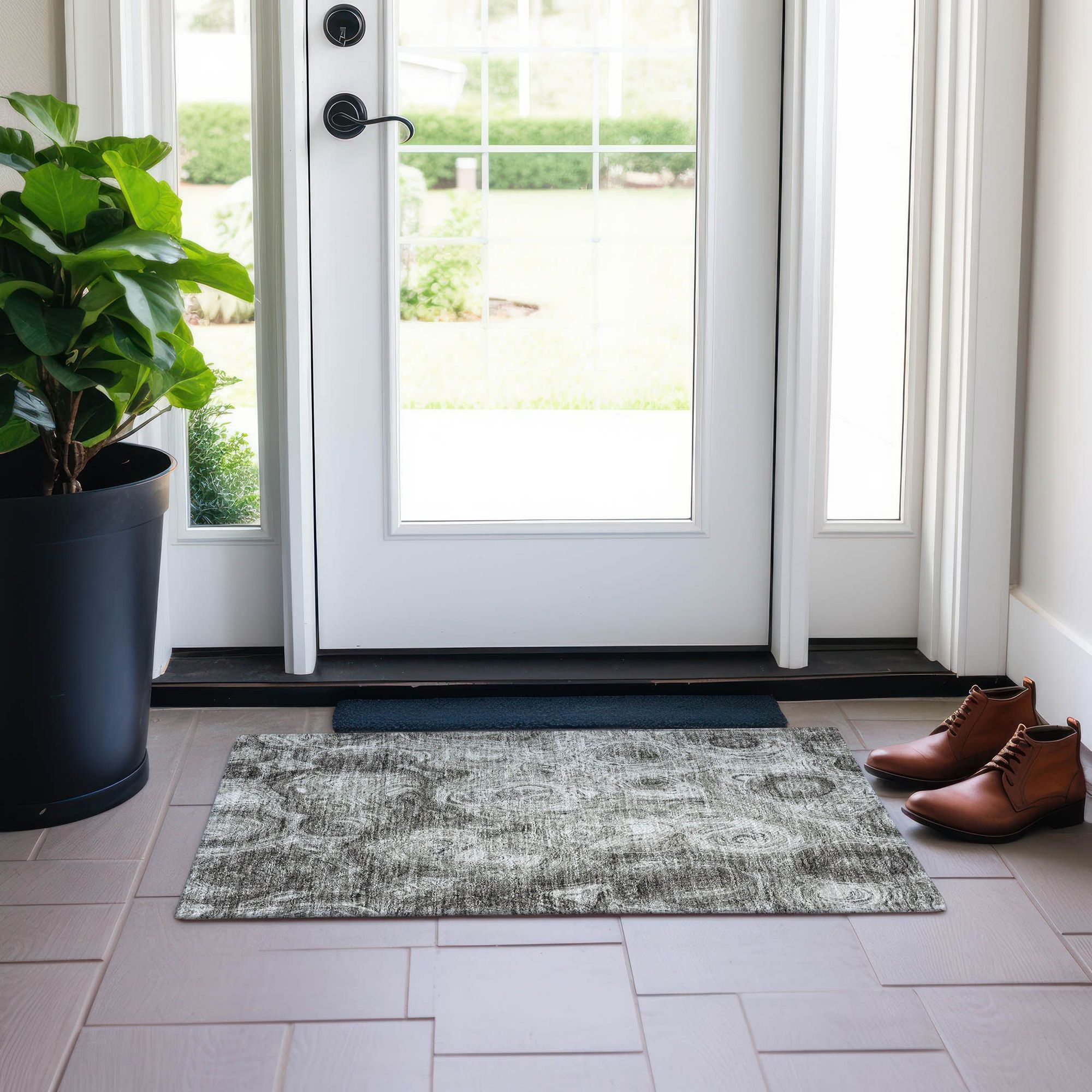 Machine Made ACN579 Silver Gray Rugs #color_silver gray