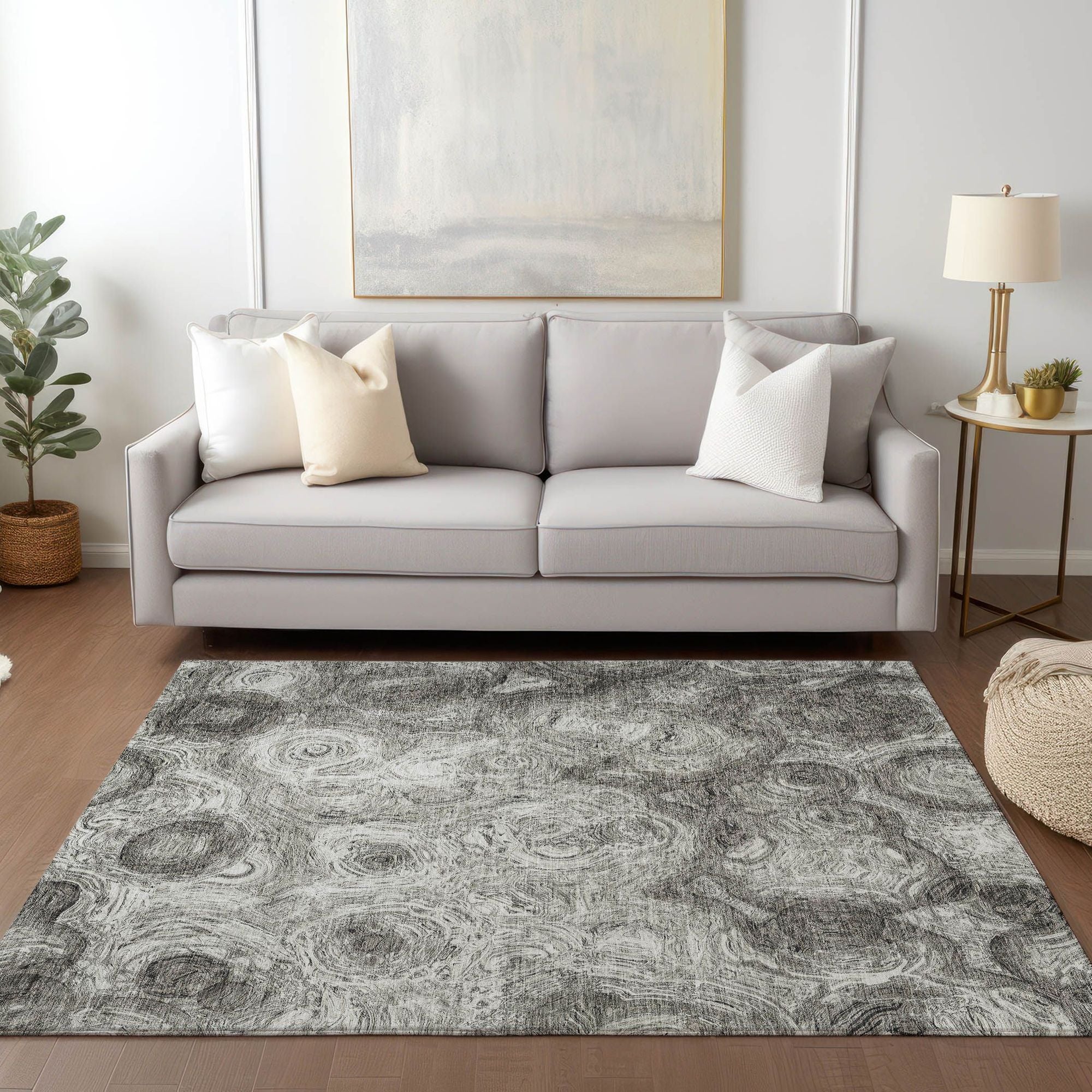 Machine Made ACN579 Silver Gray Rugs #color_silver gray