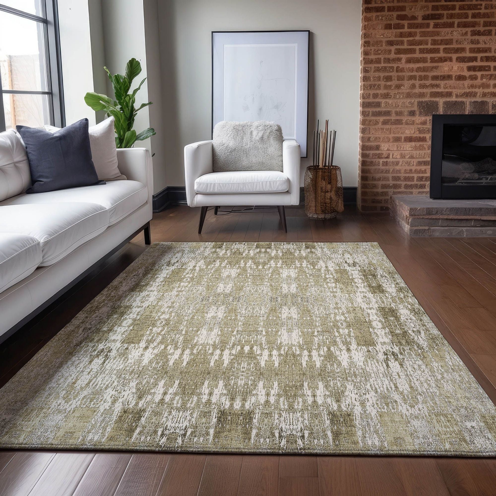 Machine Made ACN580 Beige Brown Rugs #color_beige brown