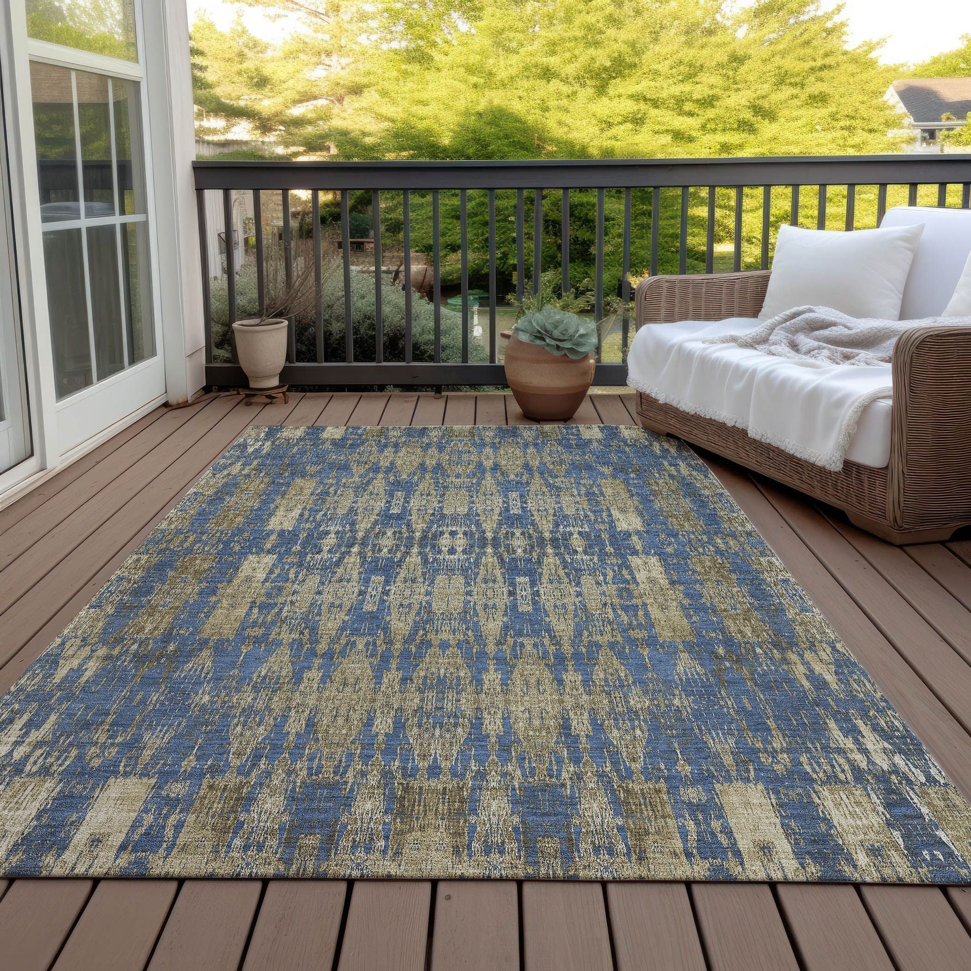 Machine Made ACN580 Blue  Rugs #color_blue 