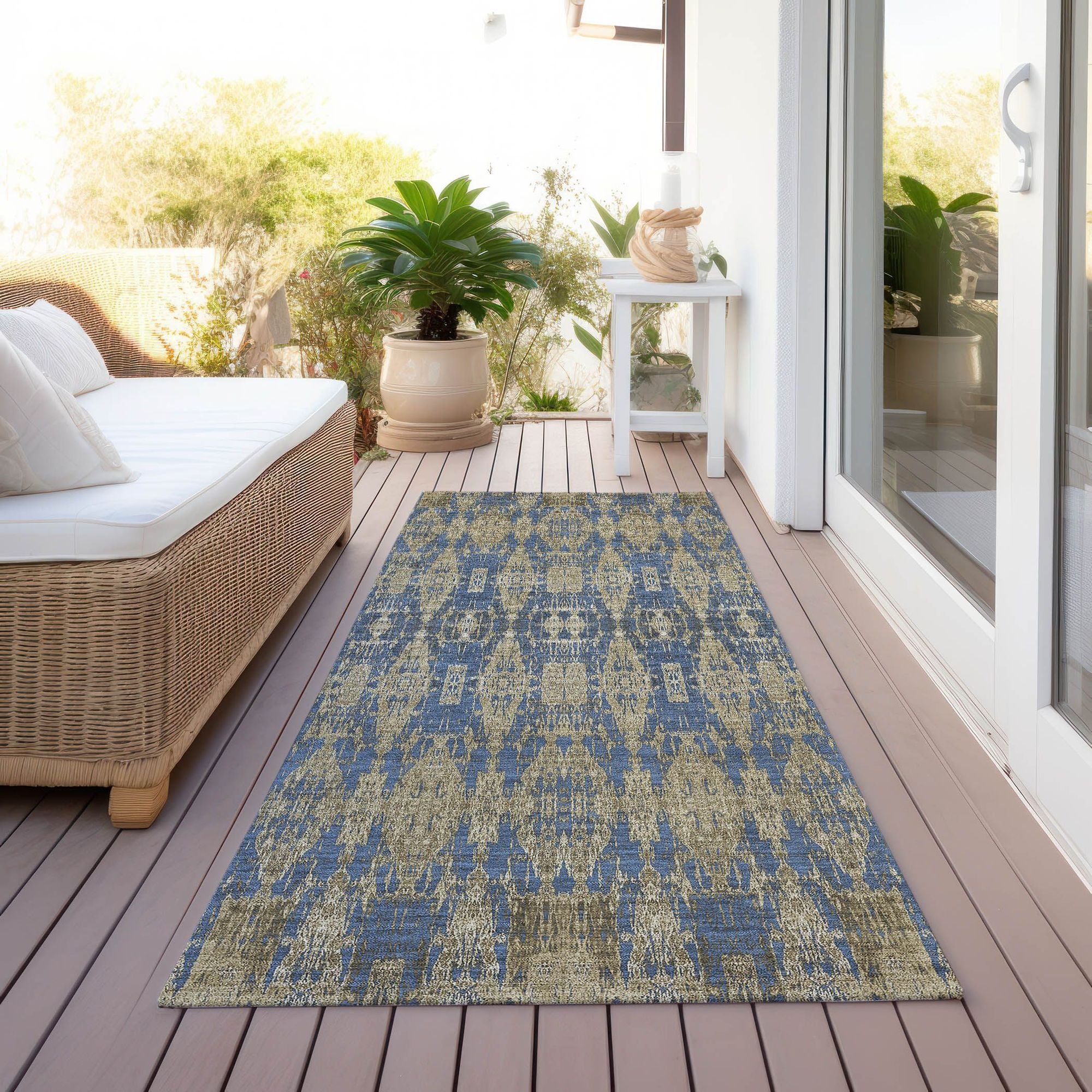 Machine Made ACN580 Blue  Rugs #color_blue 