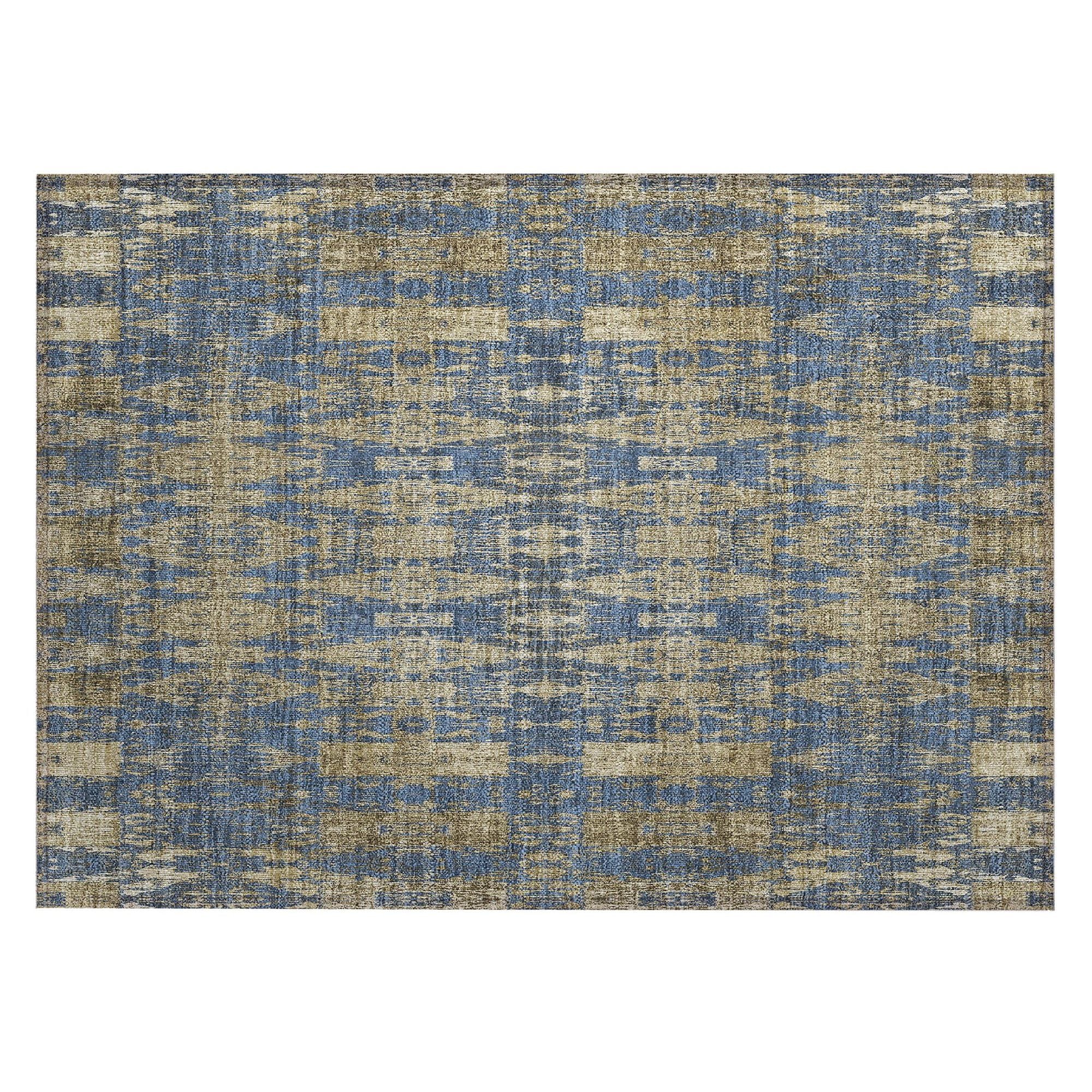 Machine Made ACN580 Blue  Rugs #color_blue 