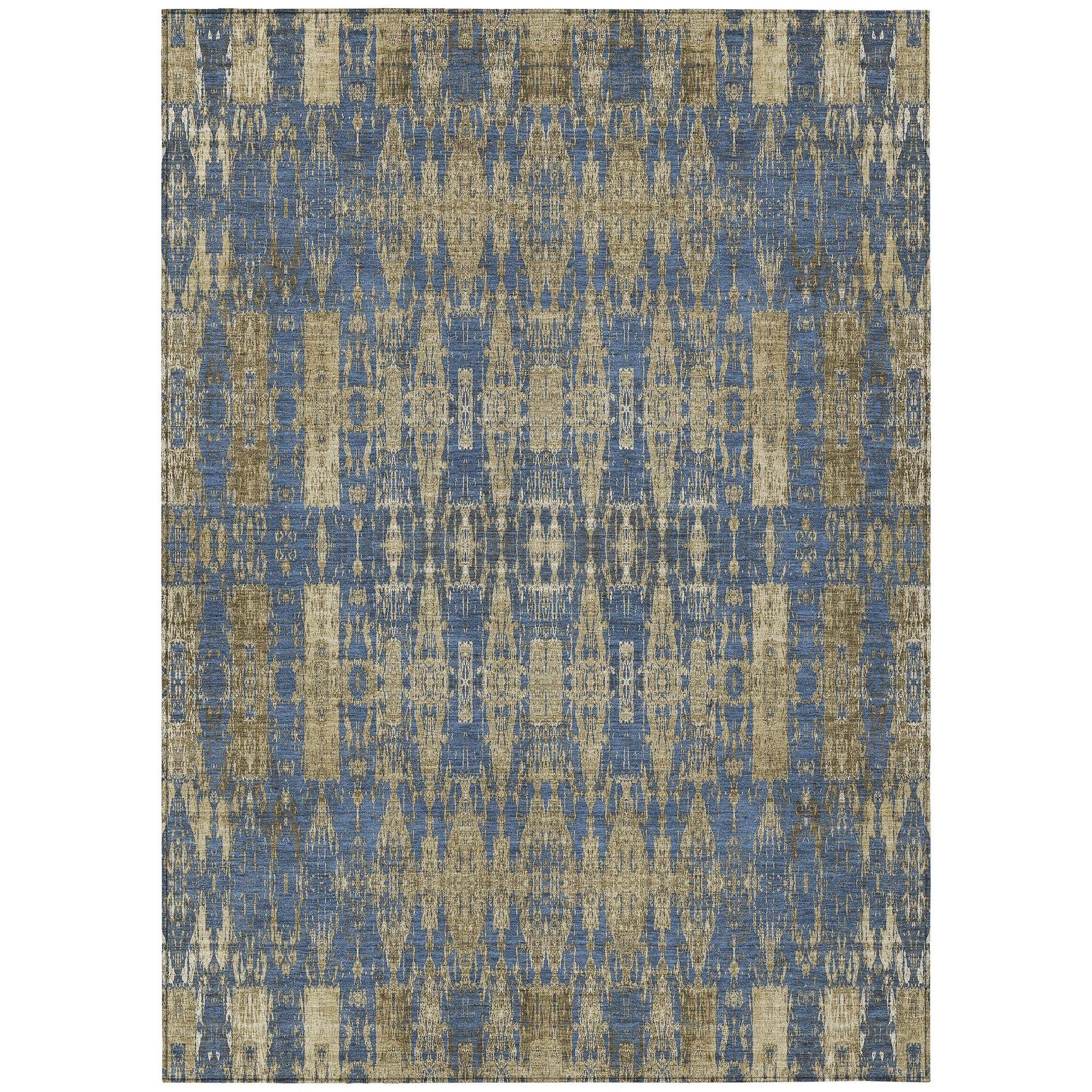 Machine Made ACN580 Blue  Rugs #color_blue 