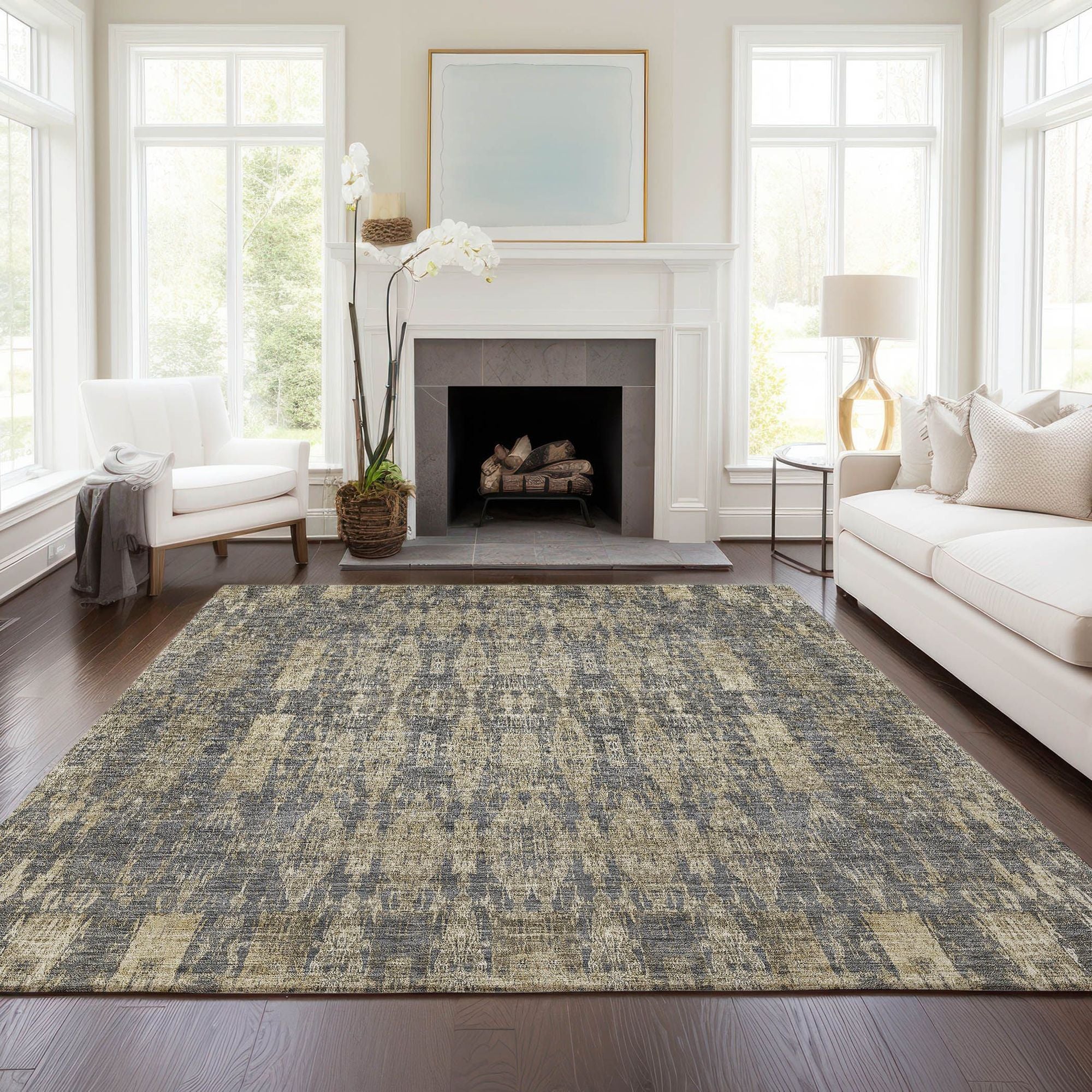 Machine Made ACN580 Gray  Rugs #color_gray 