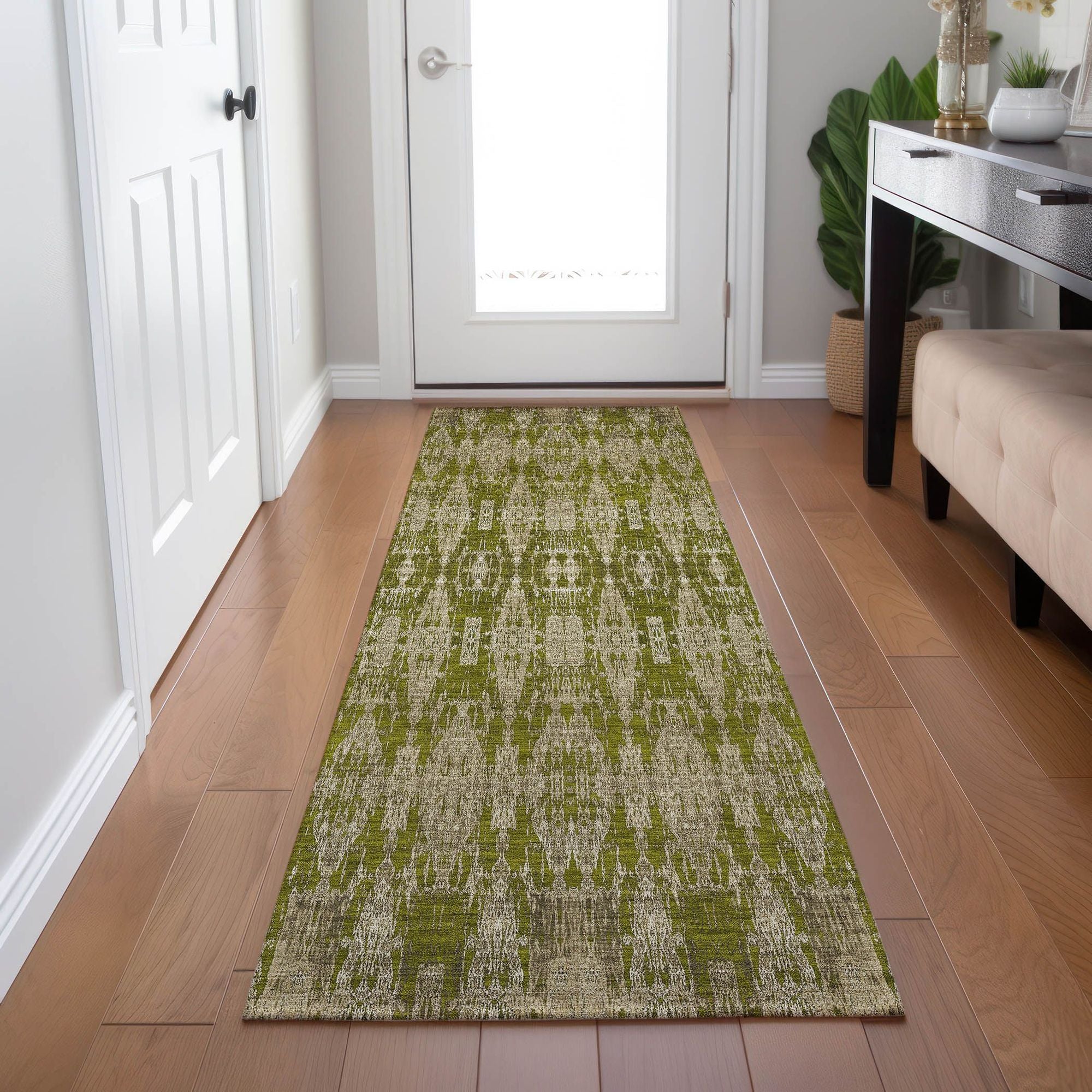 Machine Made ACN580 Olive Green Rugs #color_olive green