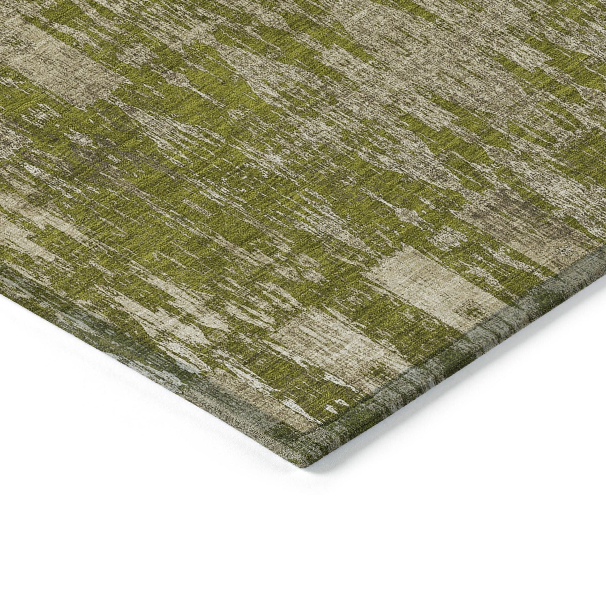 Machine Made ACN580 Olive Green Rugs #color_olive green