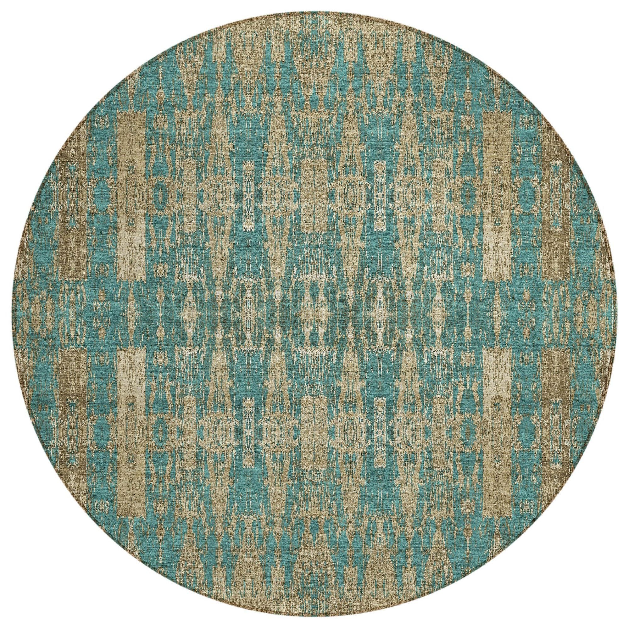 Machine Made ACN580 Teal  Rugs #color_teal 