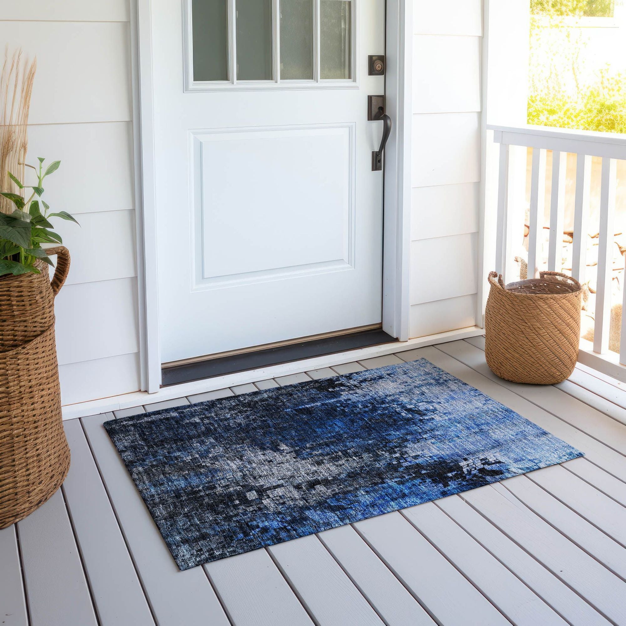 Machine Made ACN581 Blue  Rugs #color_blue 