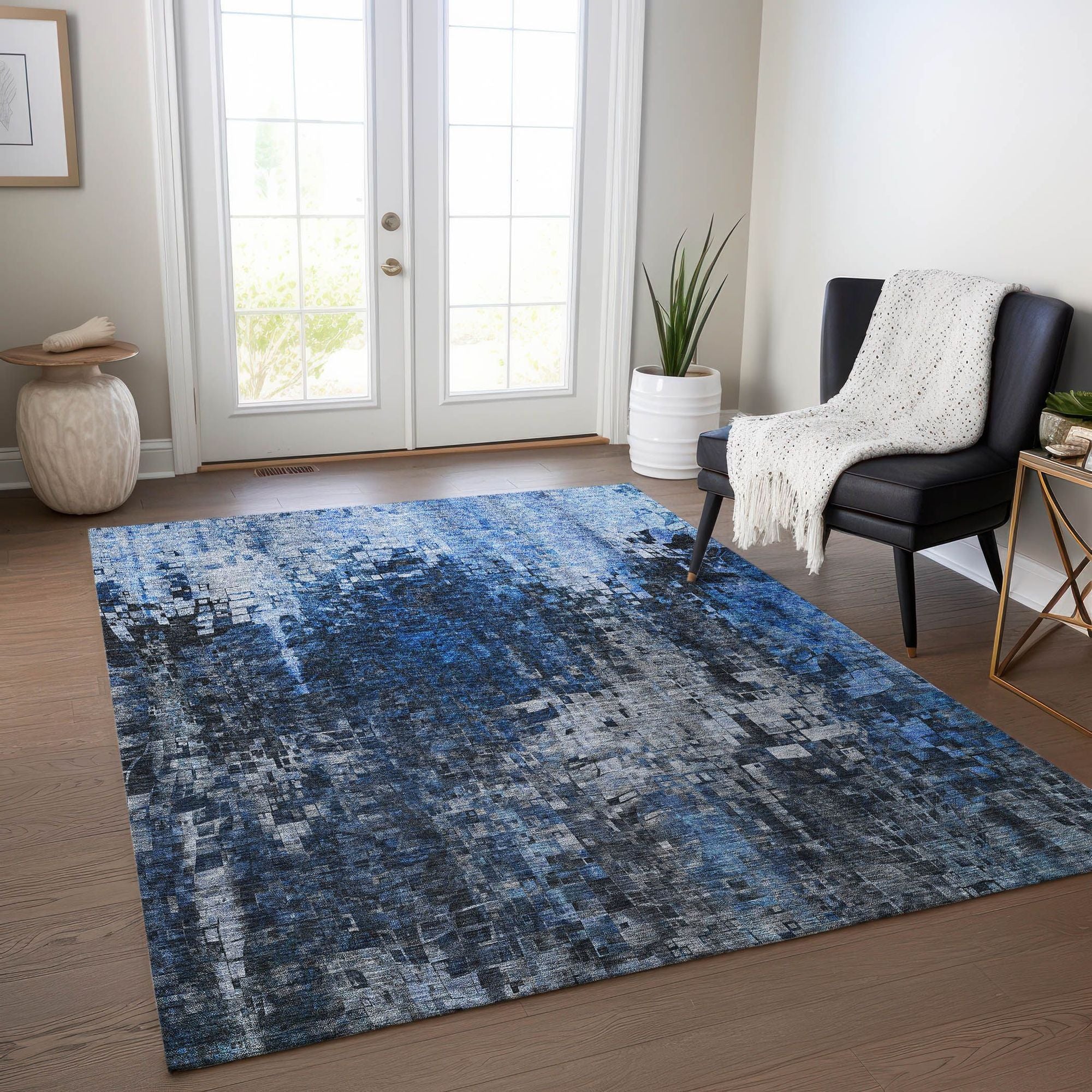 Machine Made ACN581 Blue  Rugs #color_blue 