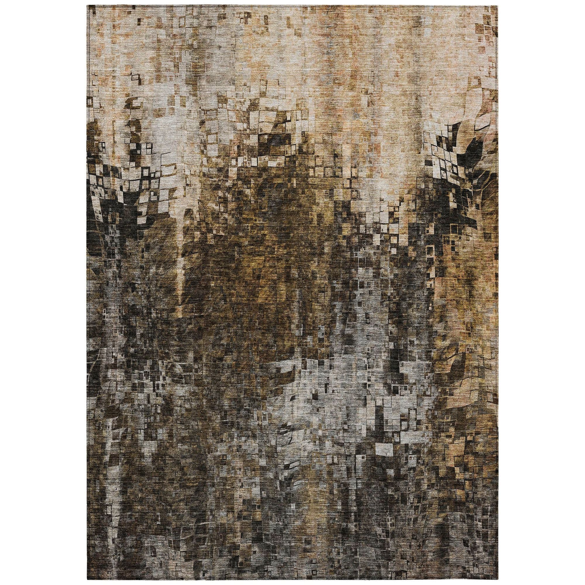 Machine Made ACN581 Brown  Rugs #color_brown 