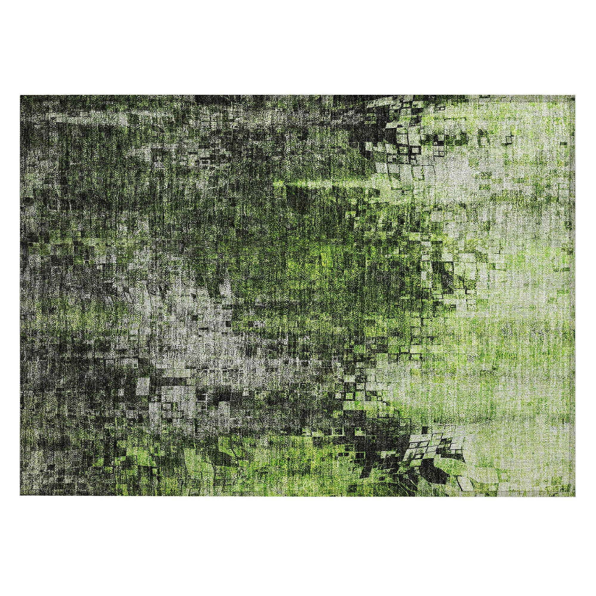 Machine Made ACN581 Green  Rugs #color_green 