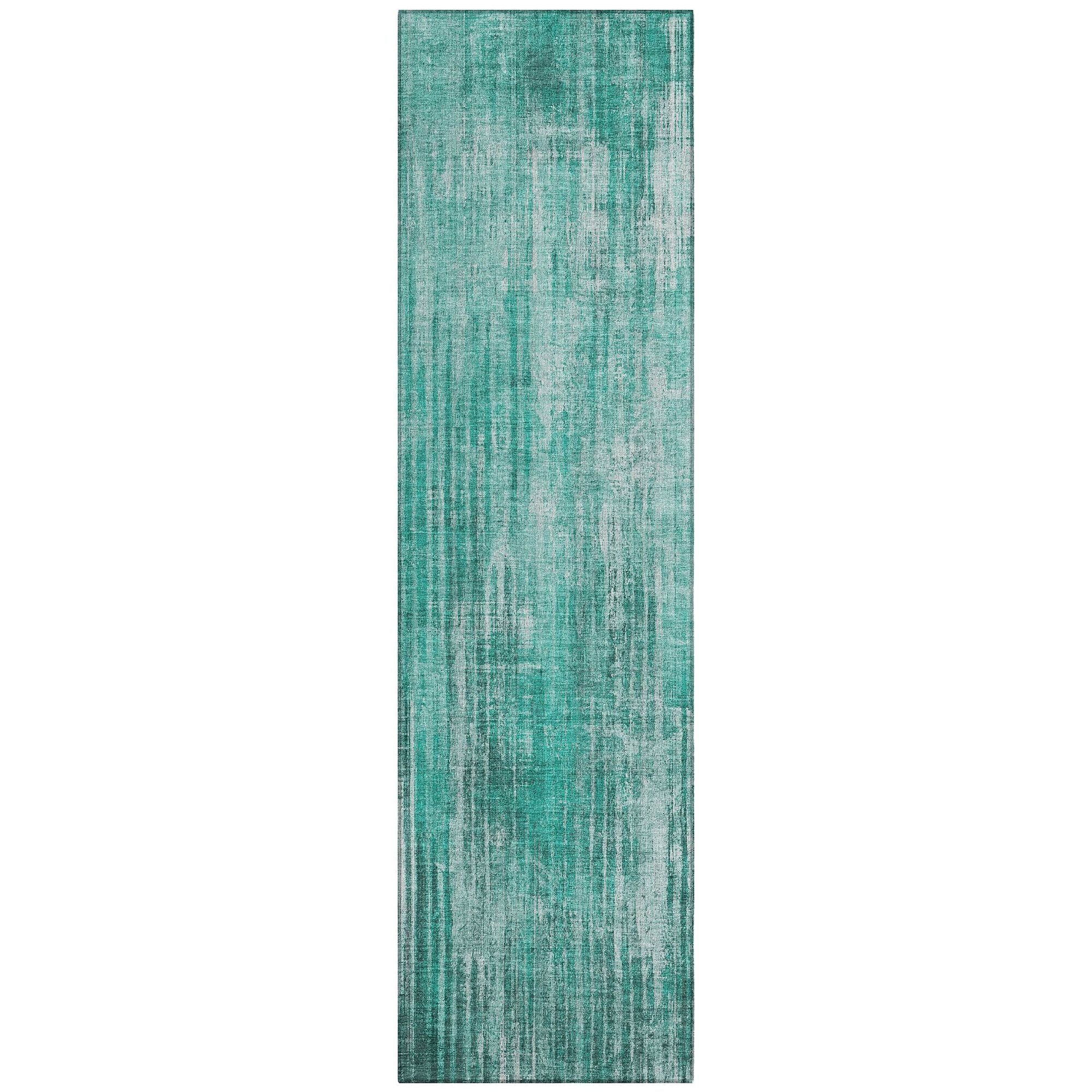 Machine Made ACN582 Teal  Rugs #color_teal 