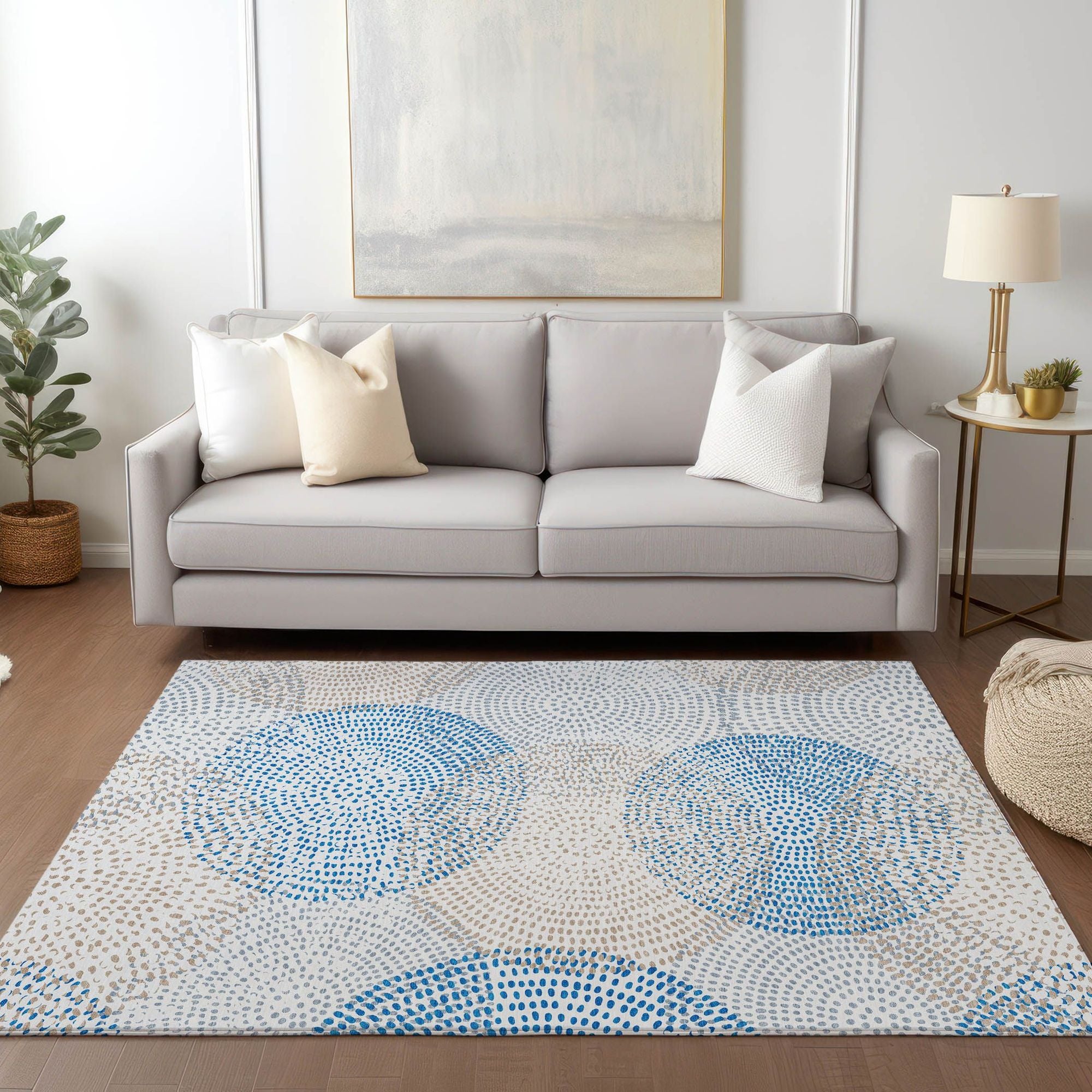 Machine Made ACN586 Ivory  Rugs #color_ivory 