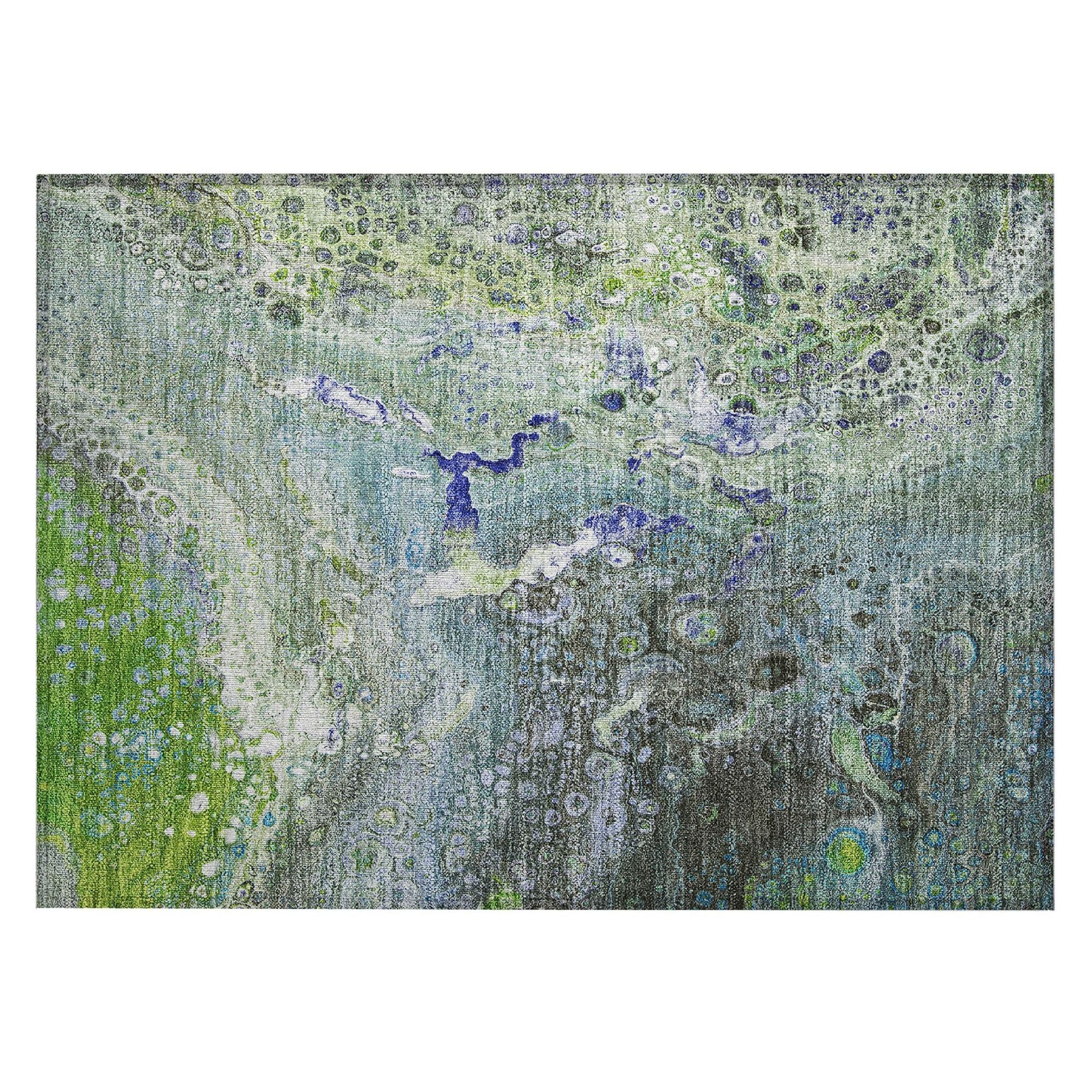 Machine Made ACN588 Green  Rugs #color_green 