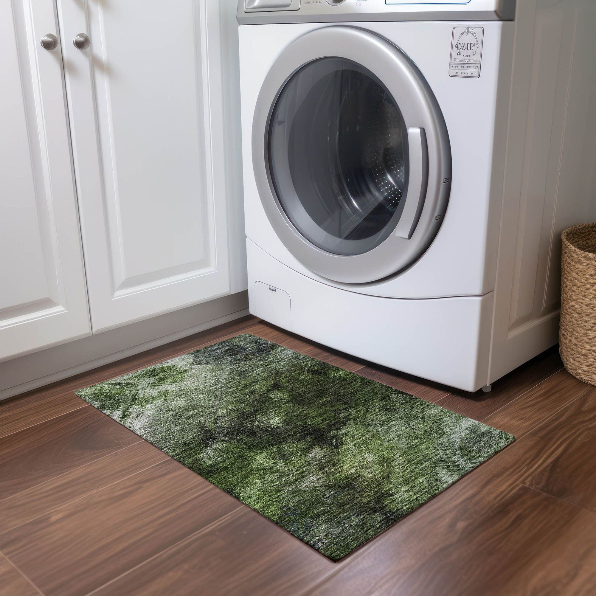 Machine Made ACN590 Green  Rugs #color_green 