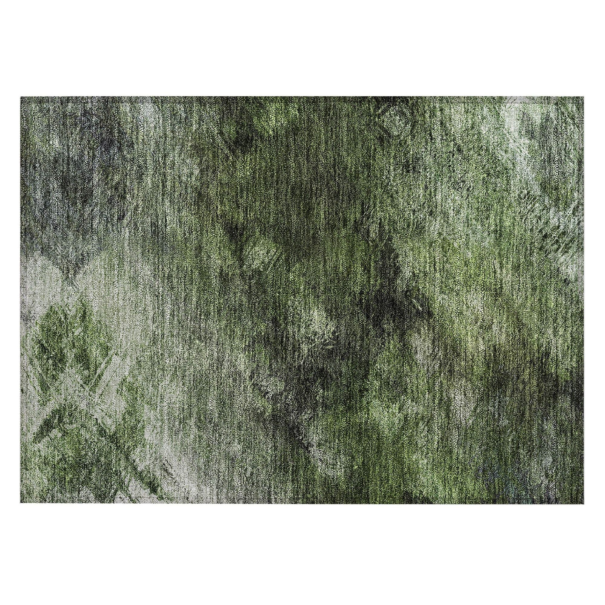 Machine Made ACN590 Green  Rugs #color_green 