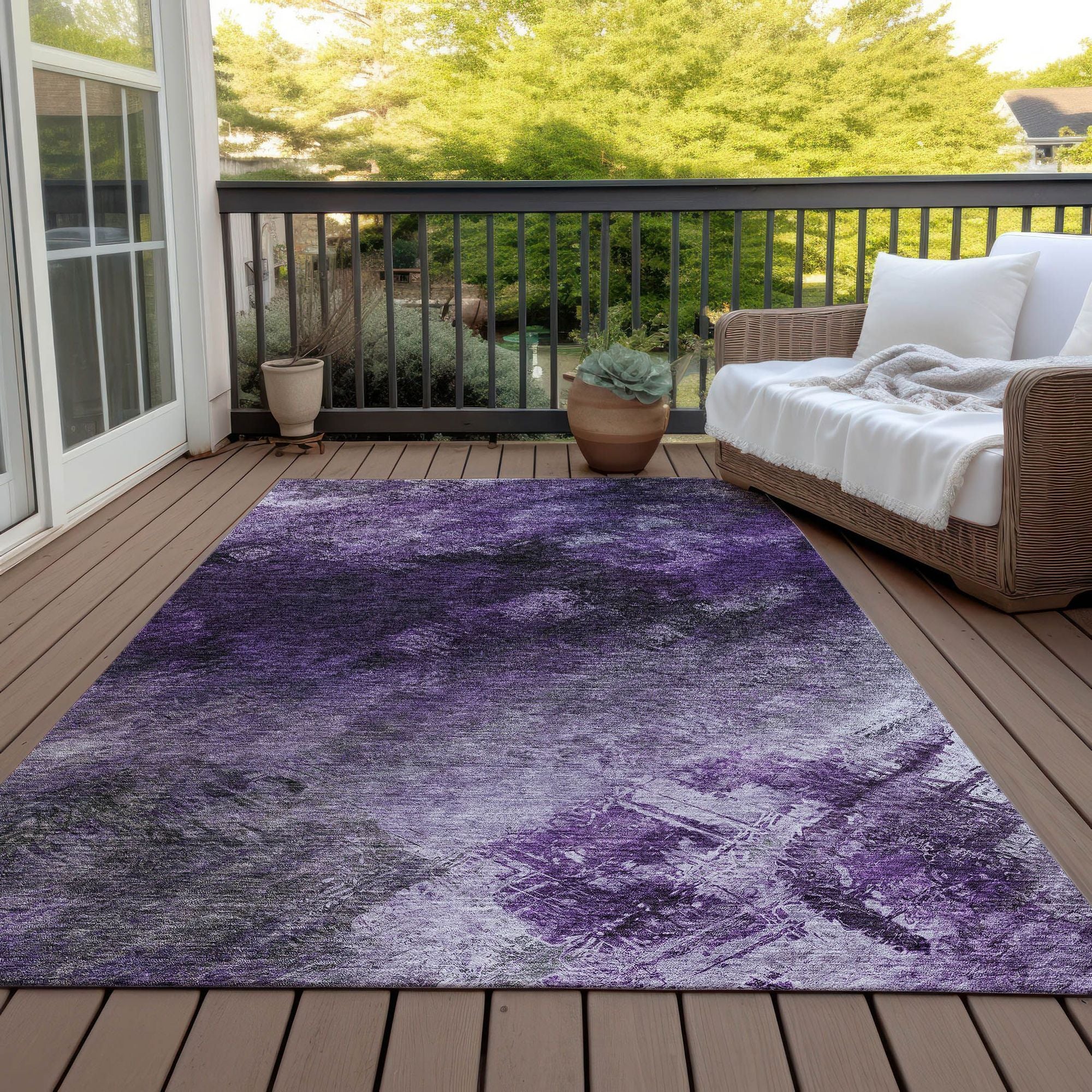 Machine Made ACN590 Purple  Rugs #color_purple 