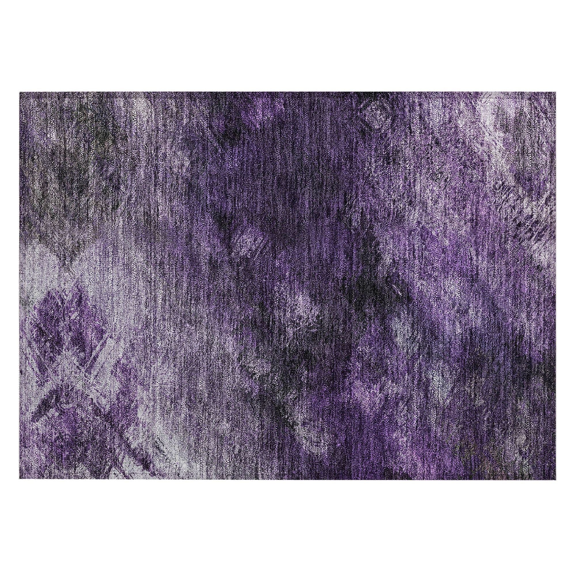 Machine Made ACN590 Purple  Rugs #color_purple 