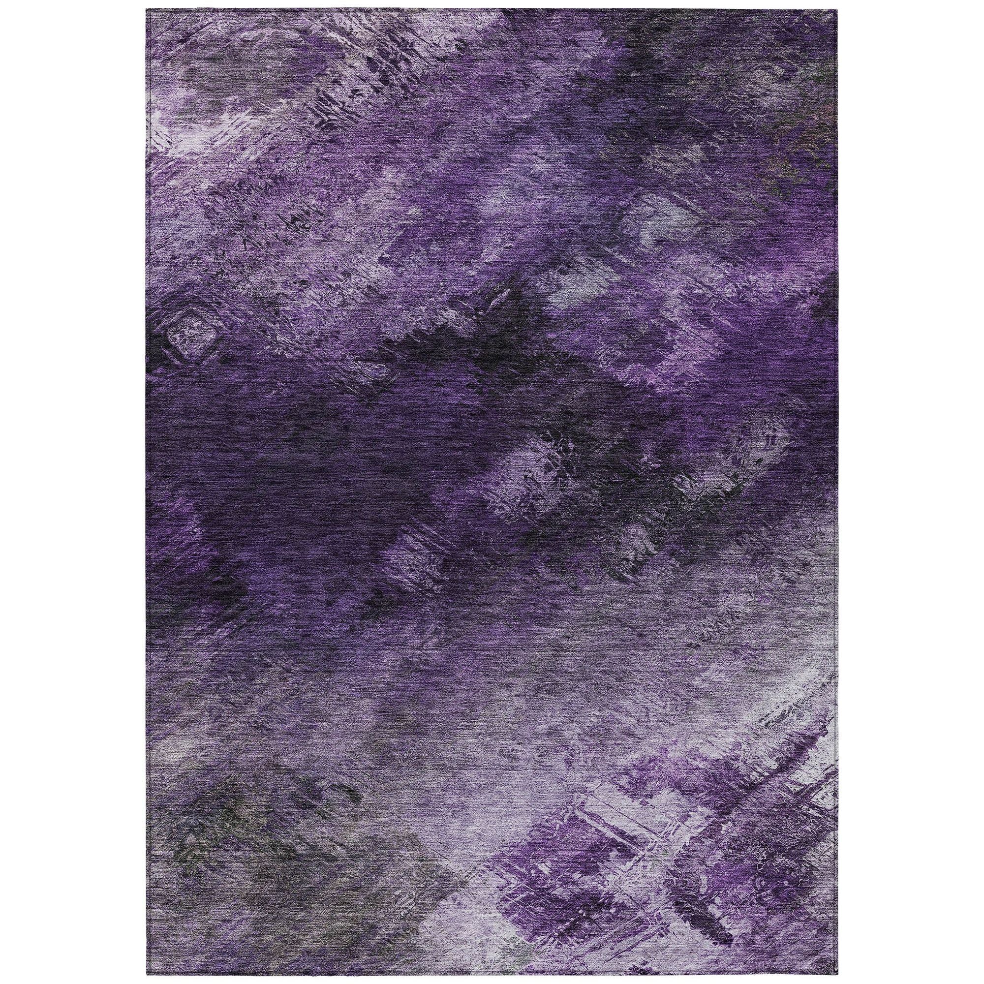 Machine Made ACN590 Purple  Rugs #color_purple 