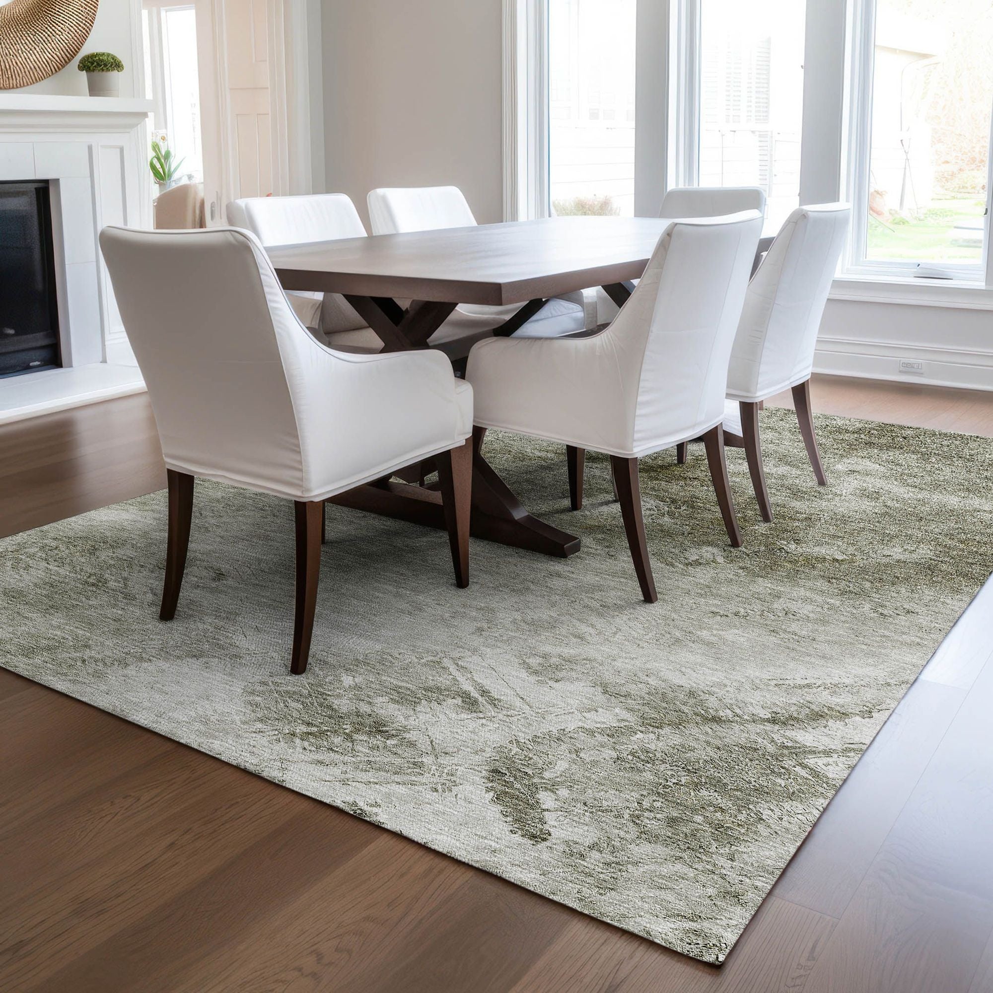 Machine Made ACN590 Taupe Brown Rugs #color_taupe brown